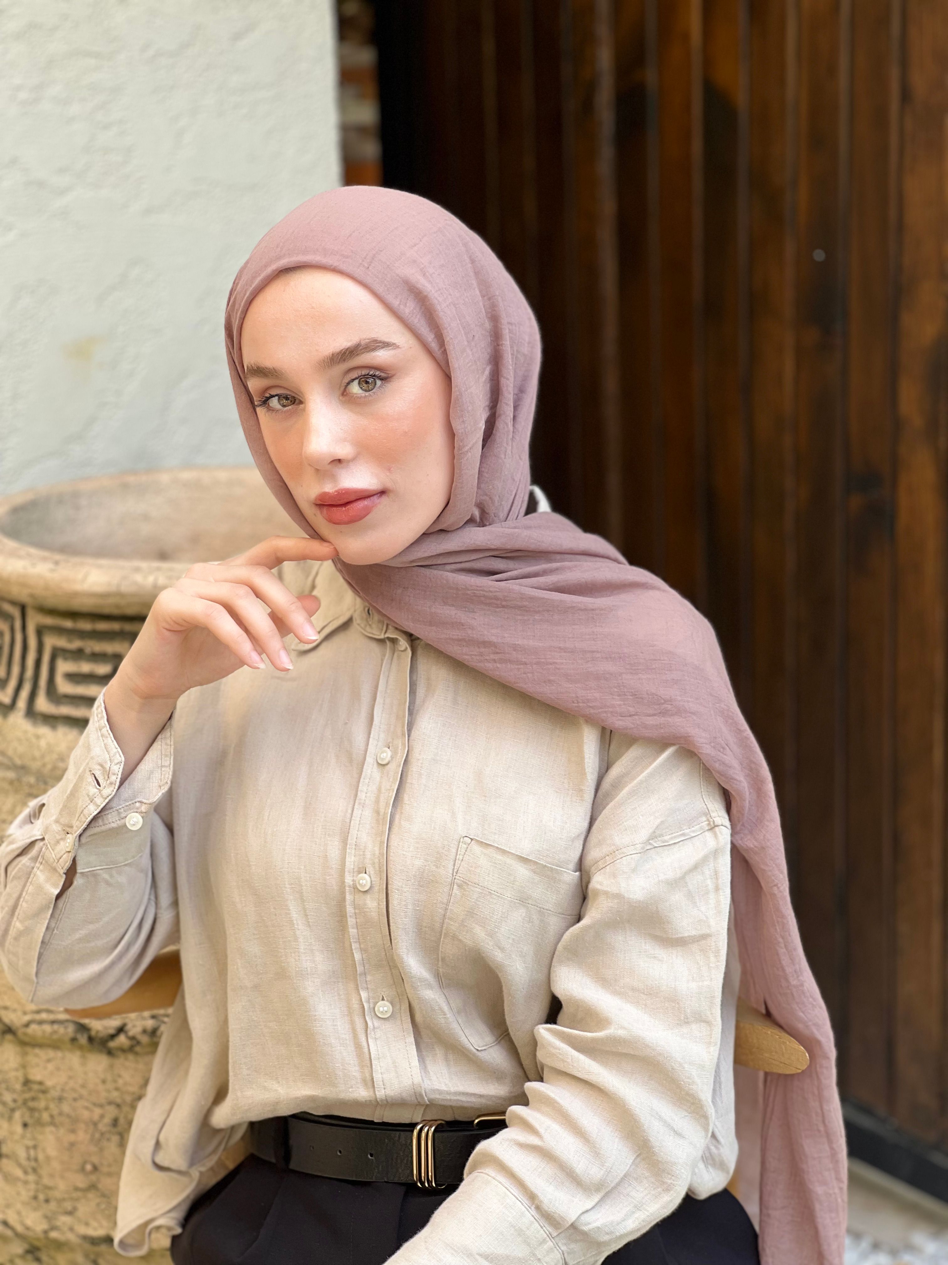 Aya Serisi Şal - Tozlu Kahve
