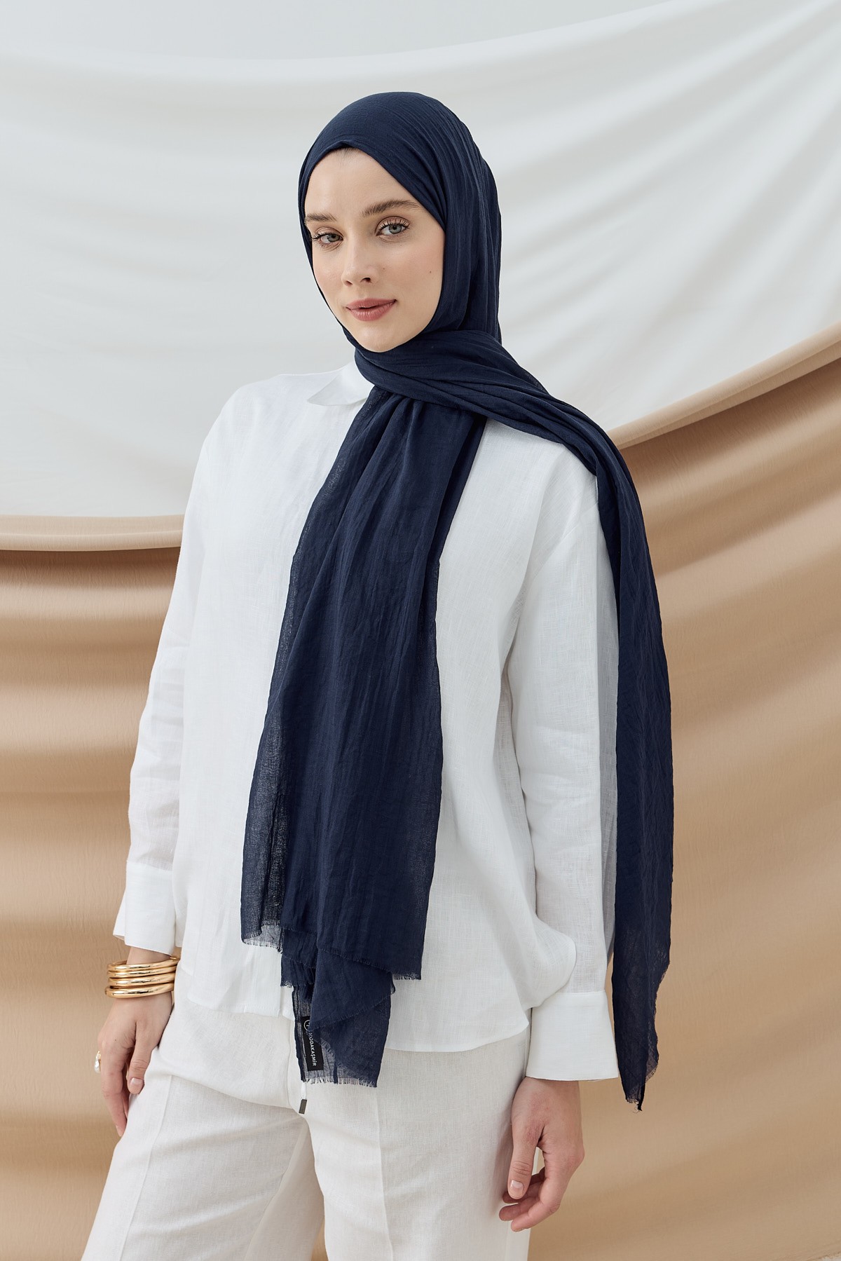 Aya Serisi Şal - Lacivert
