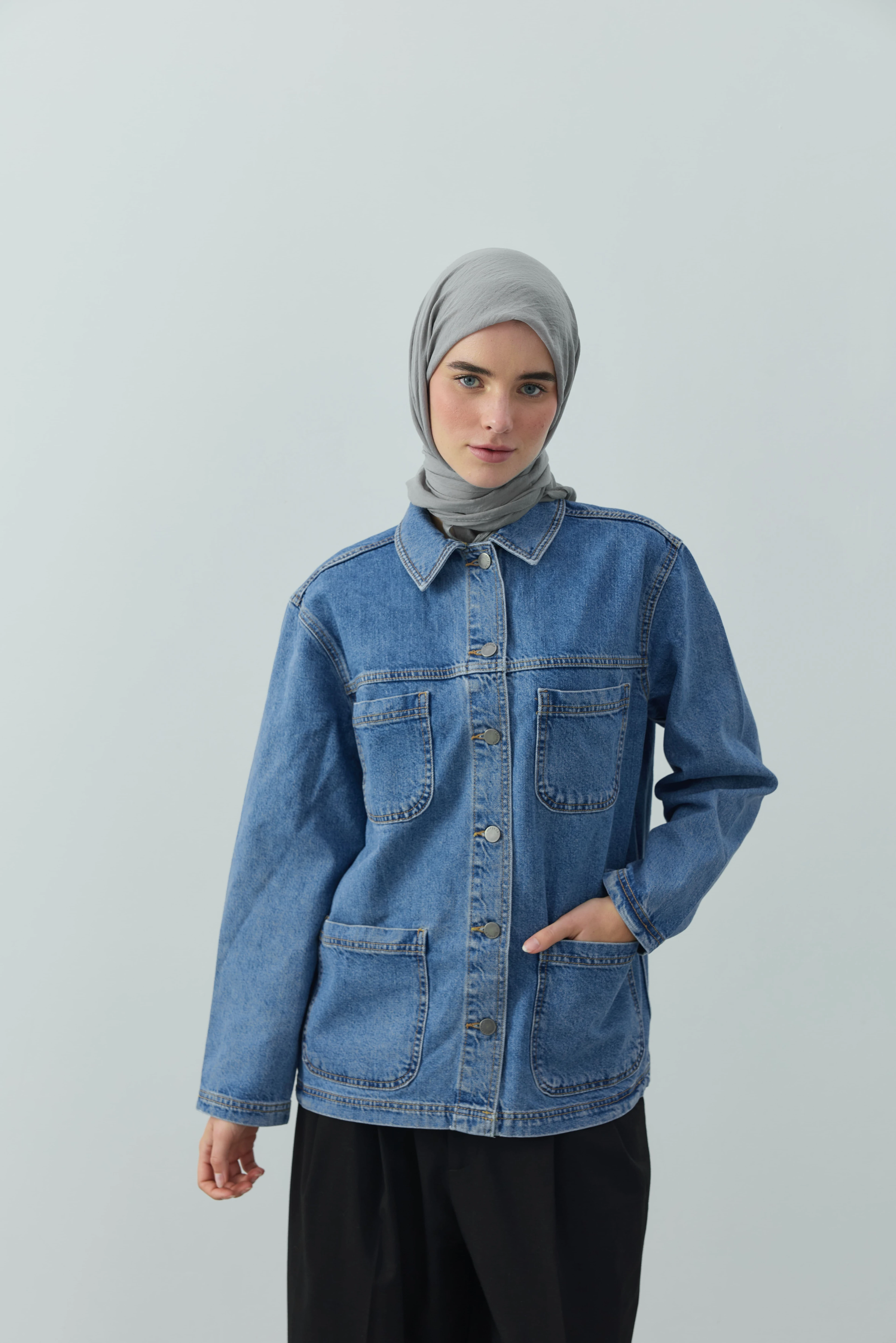 Aya Serisi Eşarp - Gri