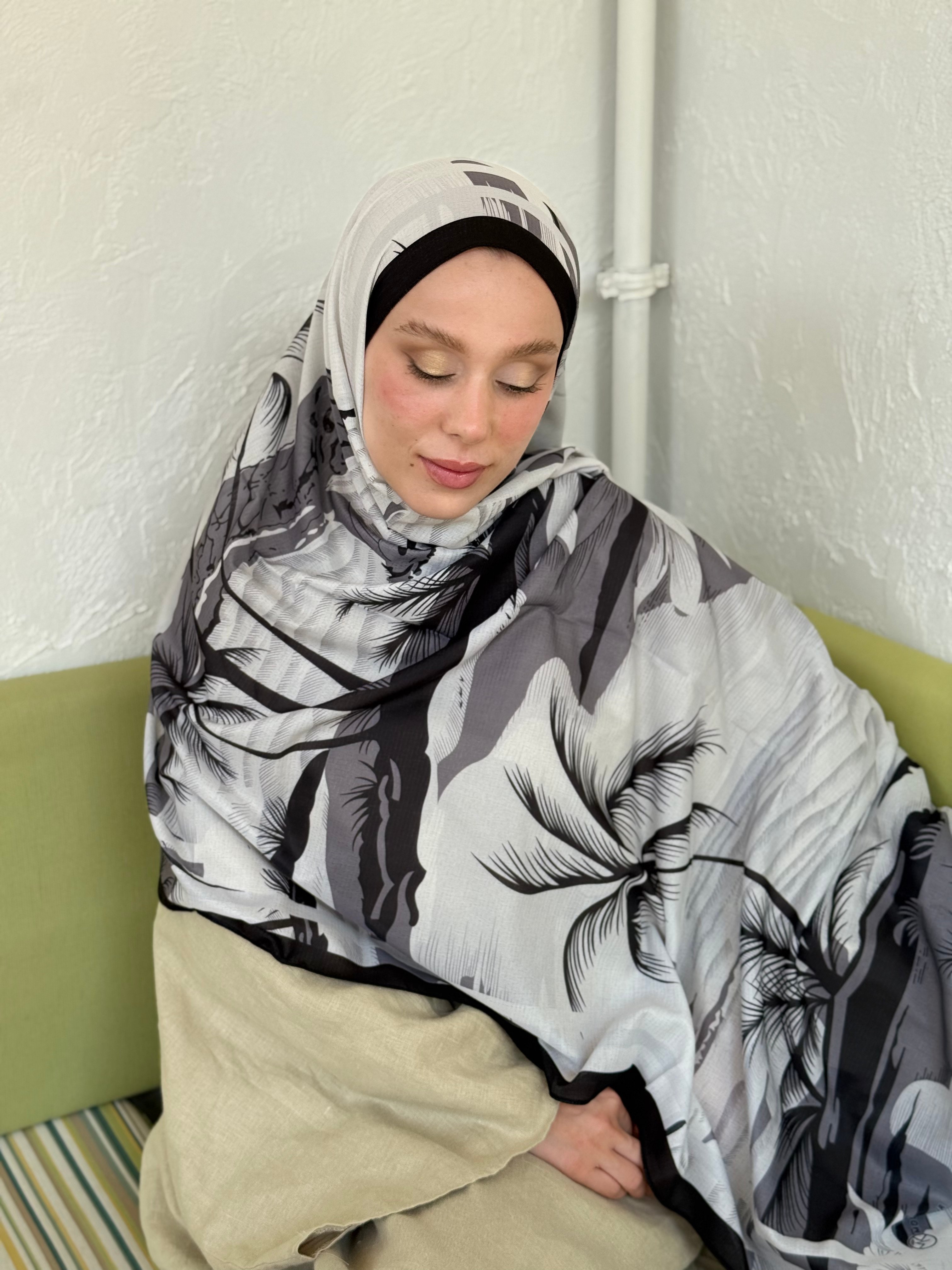 Palm Desen Lina Serisi Şal