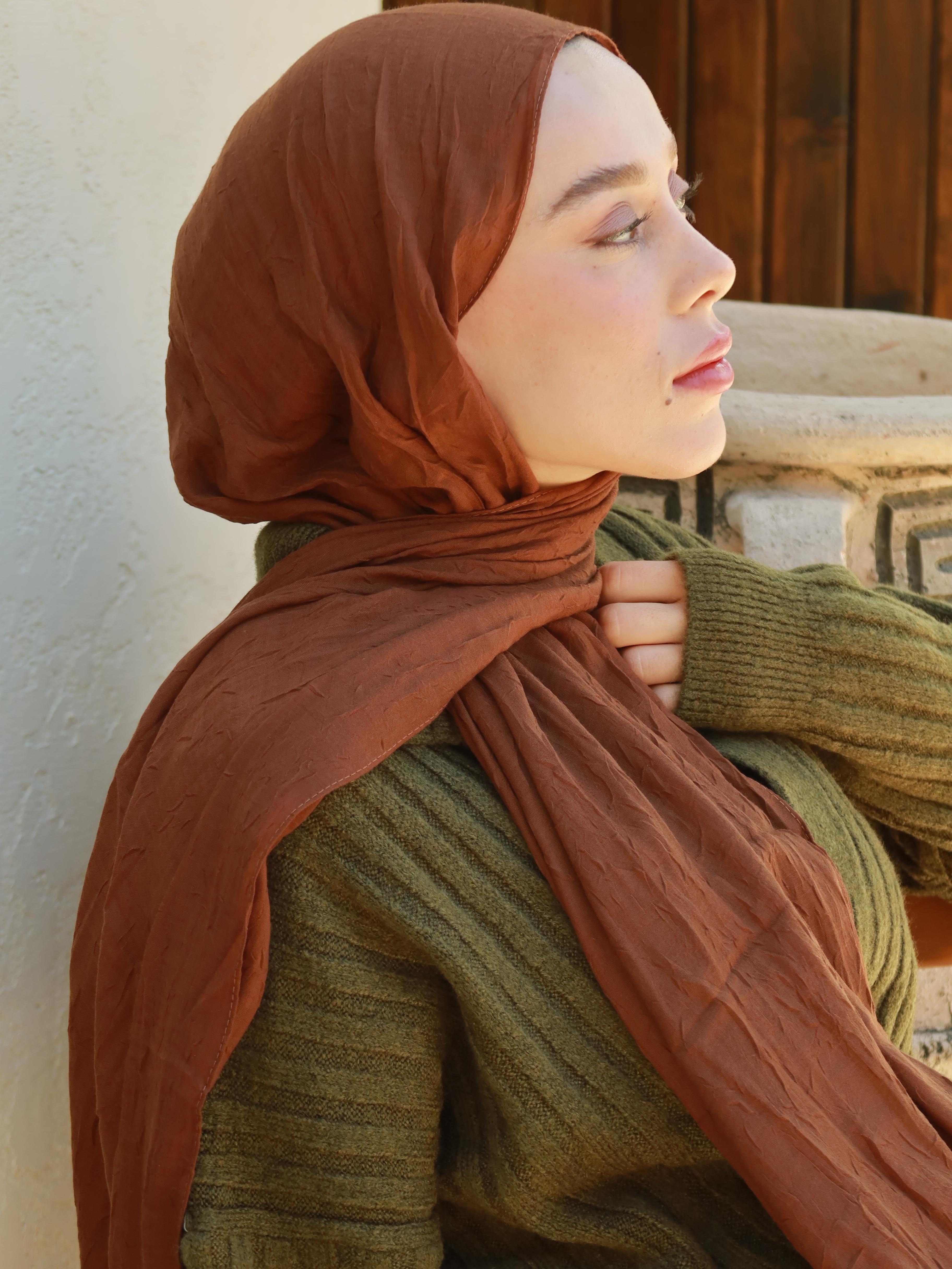 Modal Krash Shawl - Brown