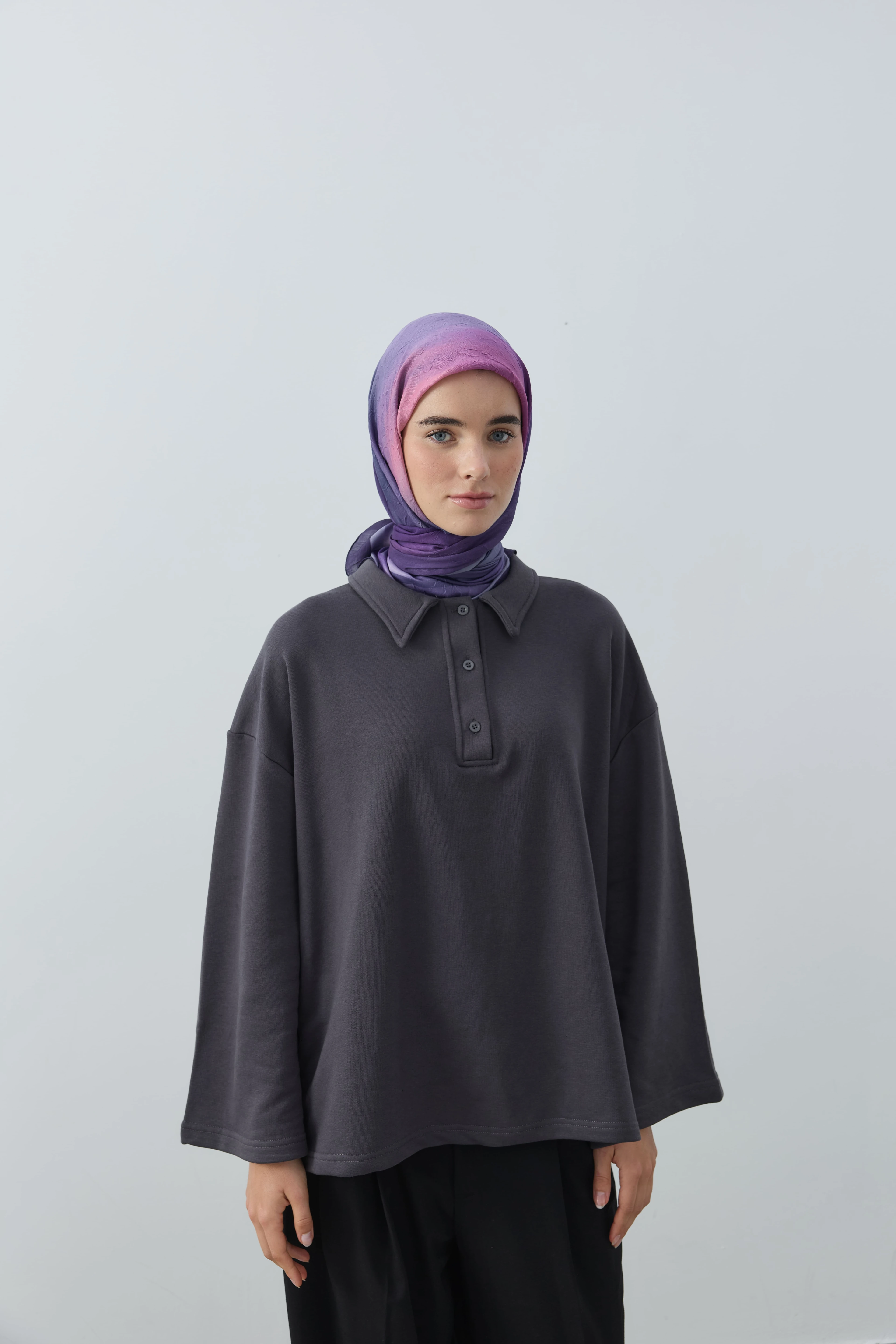 Orelia Desen Bambu Eşarp - Mor