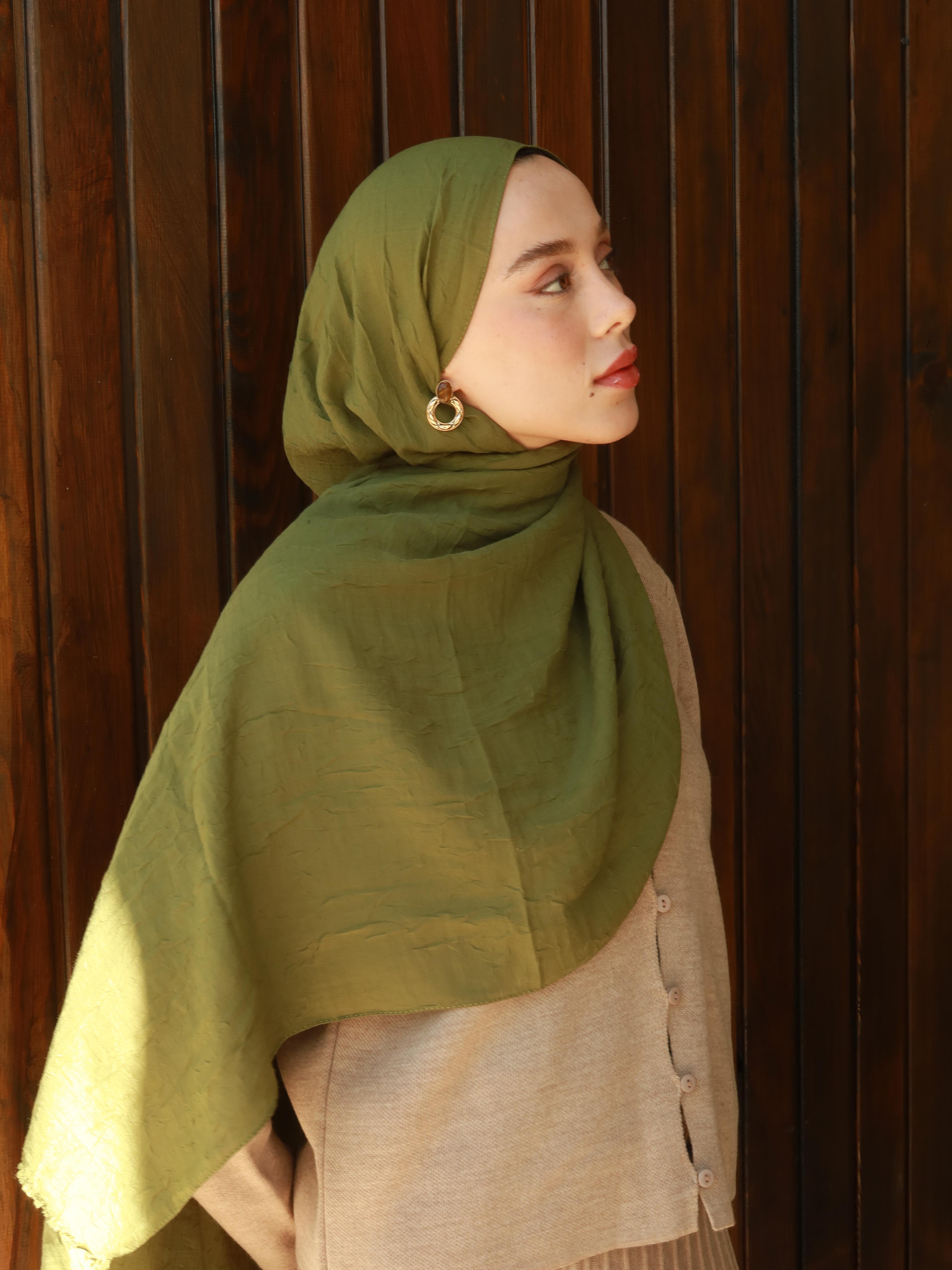 Modal Krash Shawl - Khaki