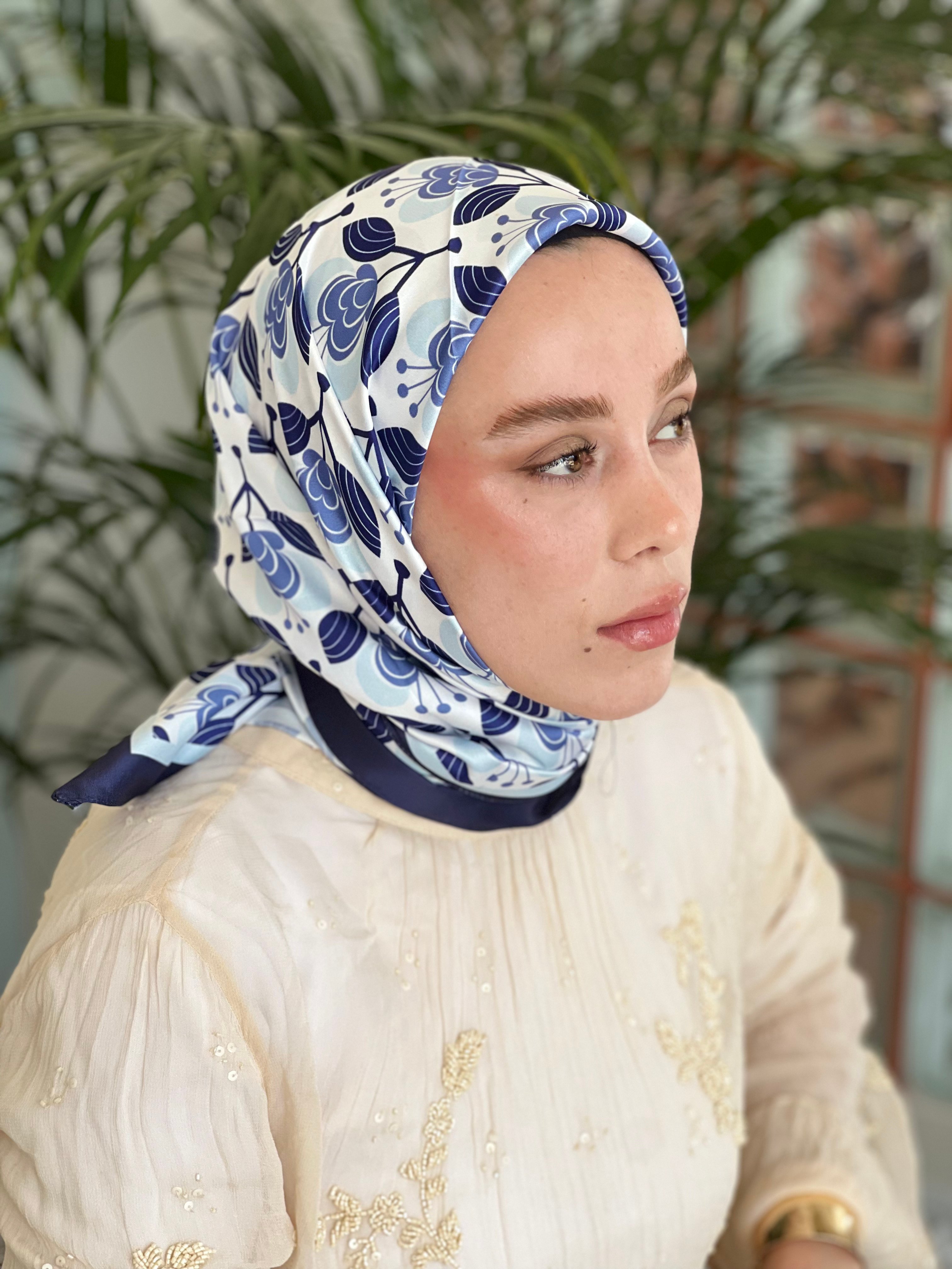 Orkedia Desen Tanca Eşarp - İndigo