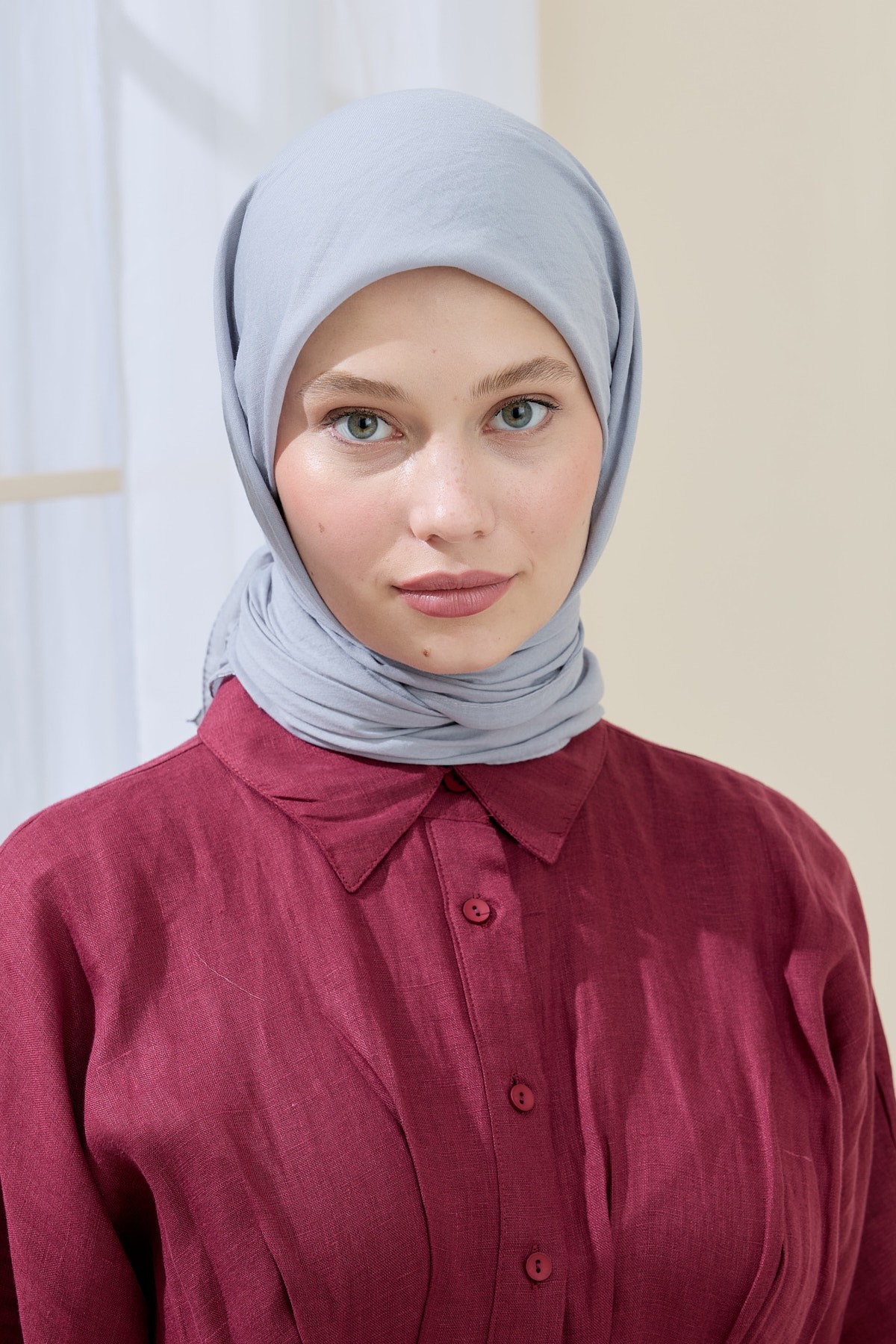 Neo Cotton Scarf - Gray