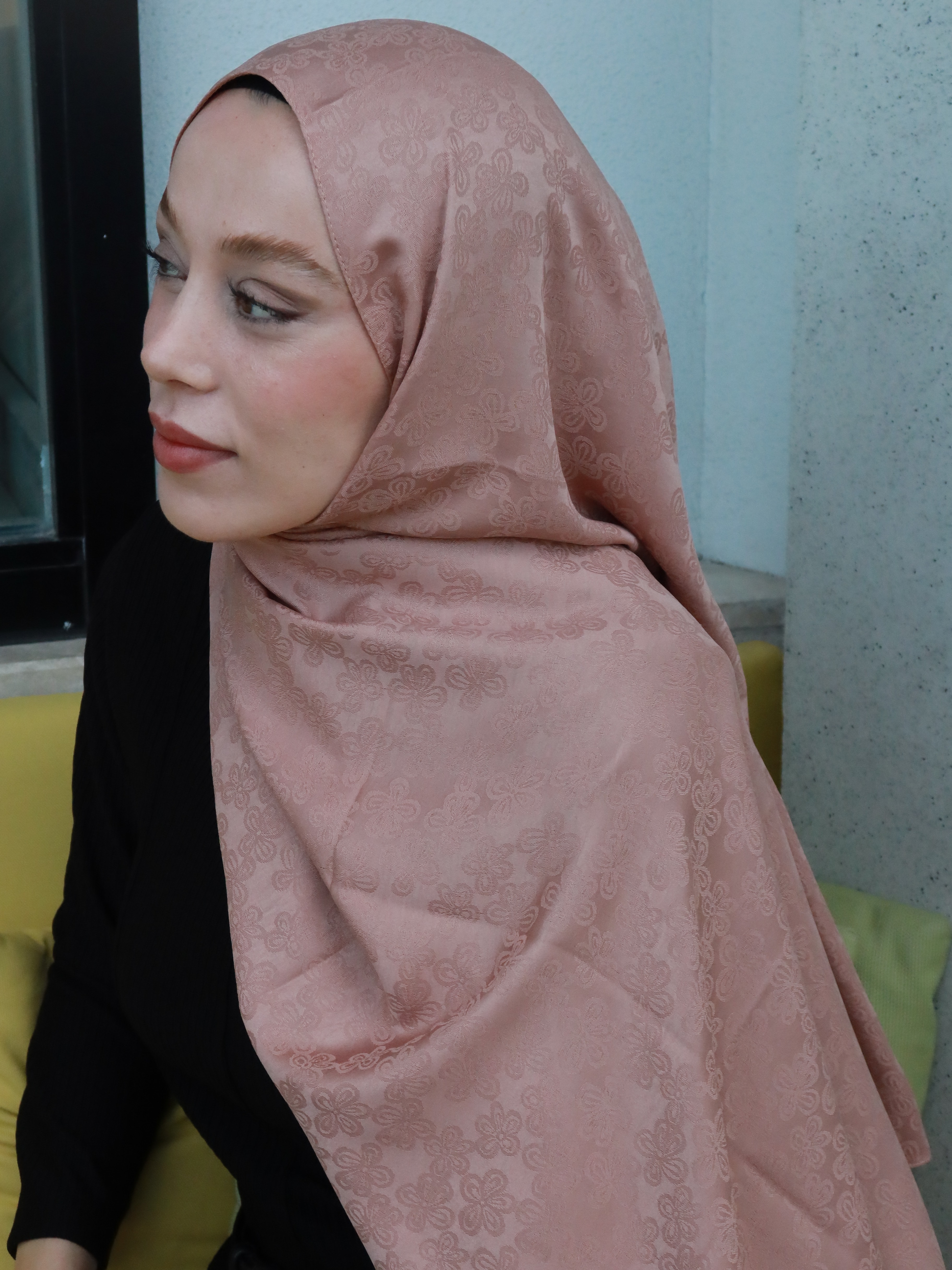 İpeksi Jakar Serisi Amber Desen - Koyu Vizon