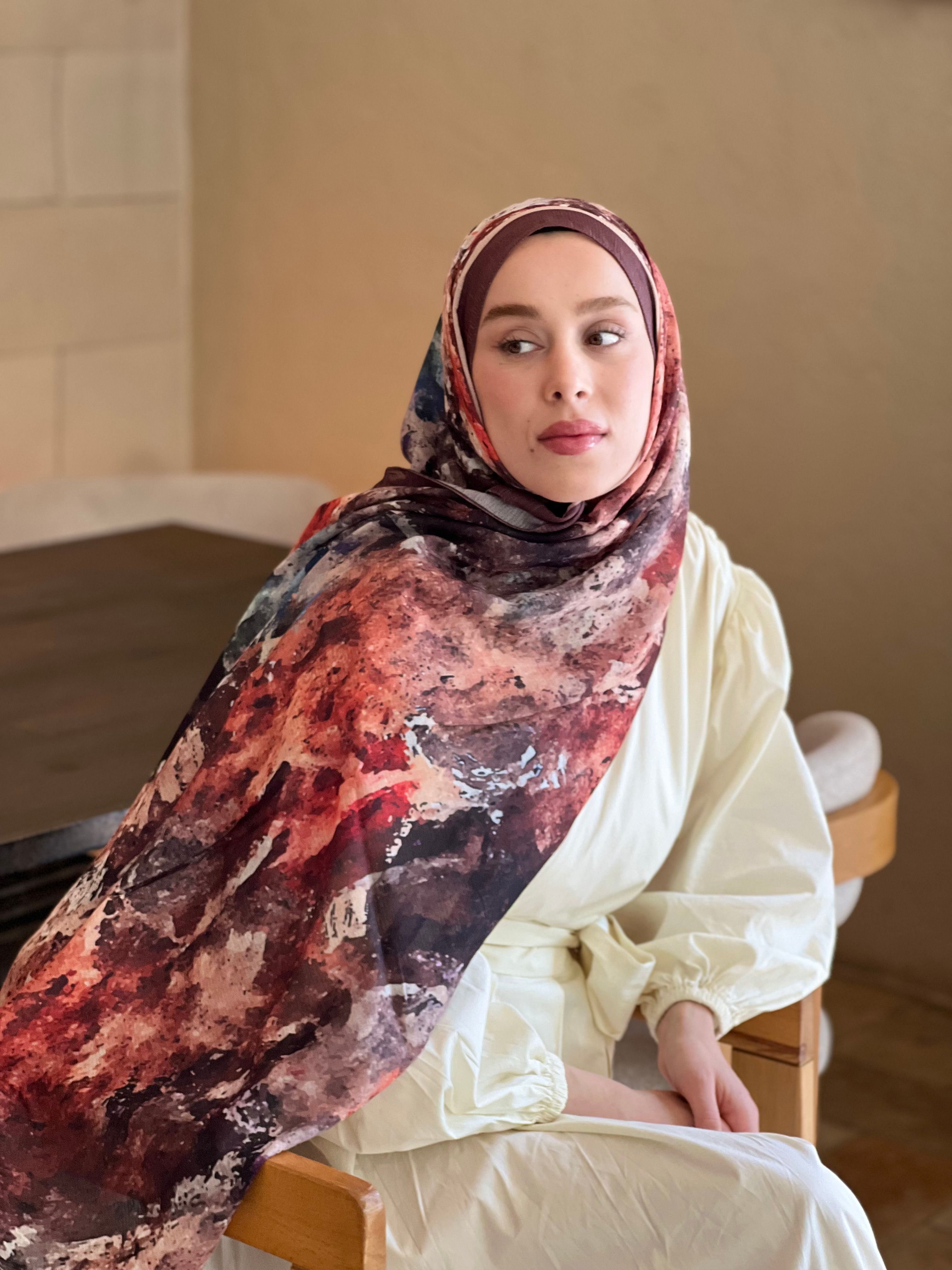 Ezgir Desen Lina Şal - Rubin