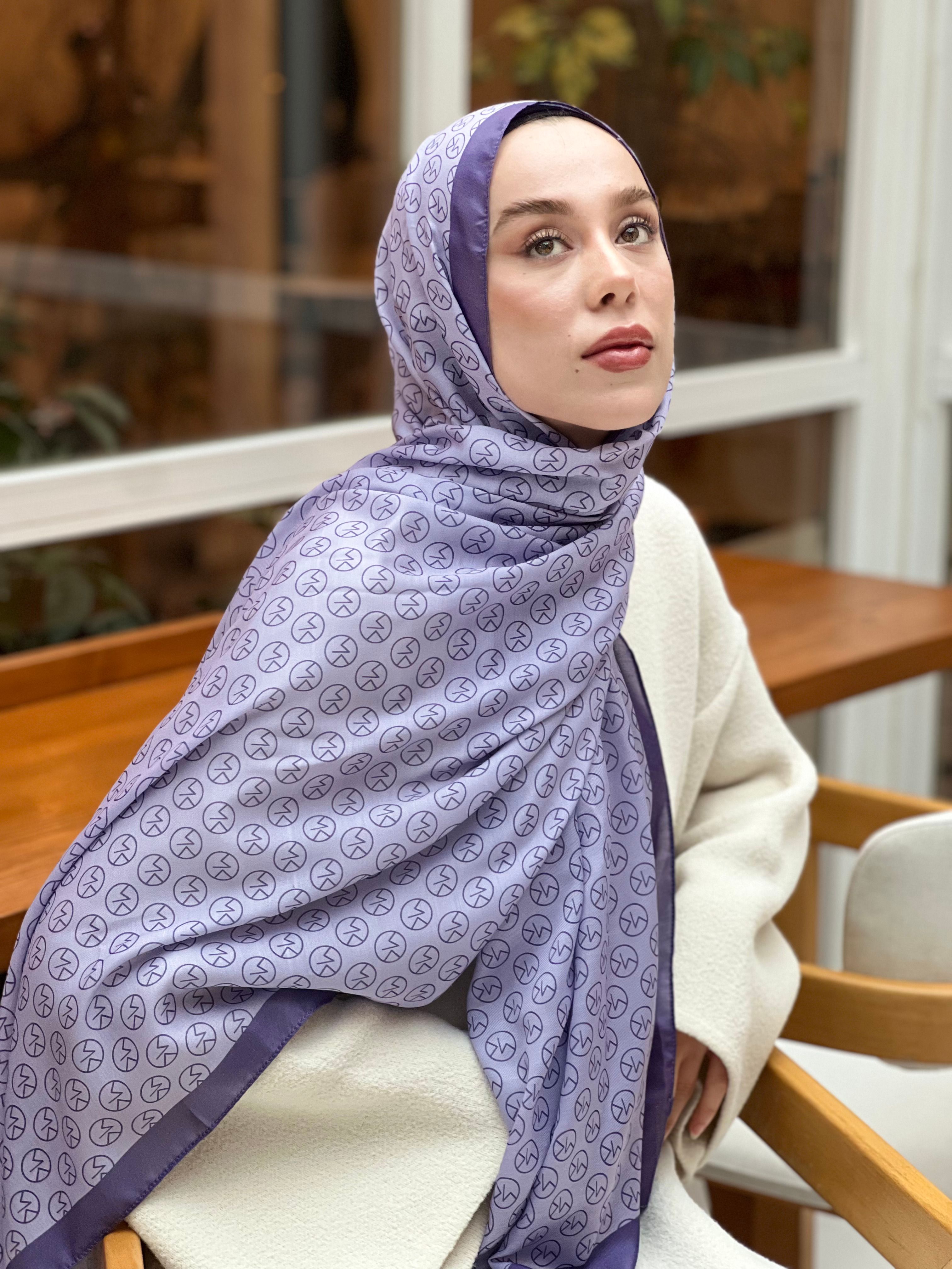 Mk Pattern Cotton Shawl