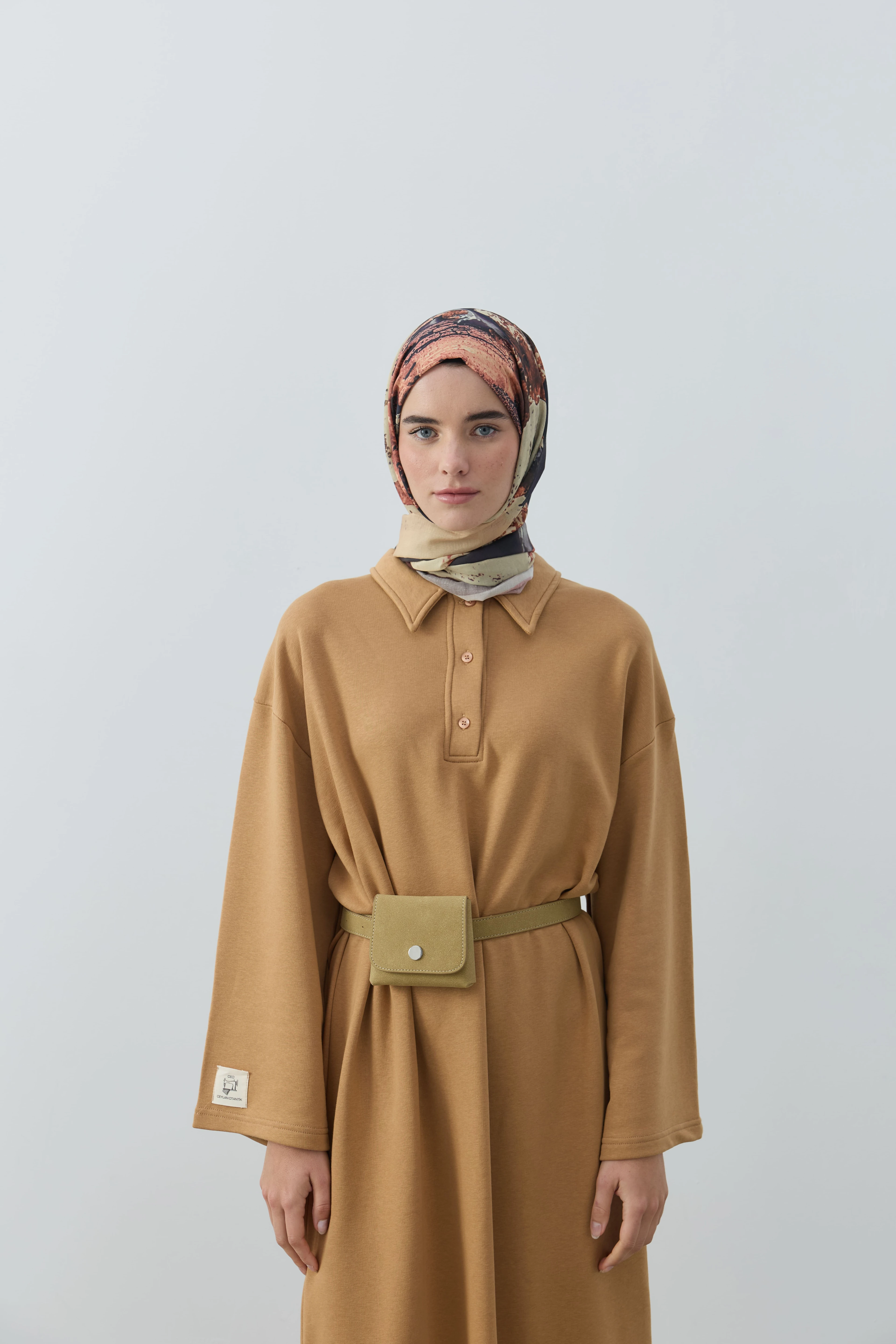 Ardora Desen Lina Şal - Acı Kahve