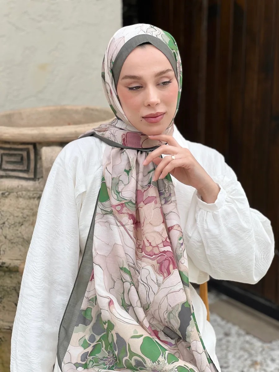 Alice Desen Lina Şal - Haki