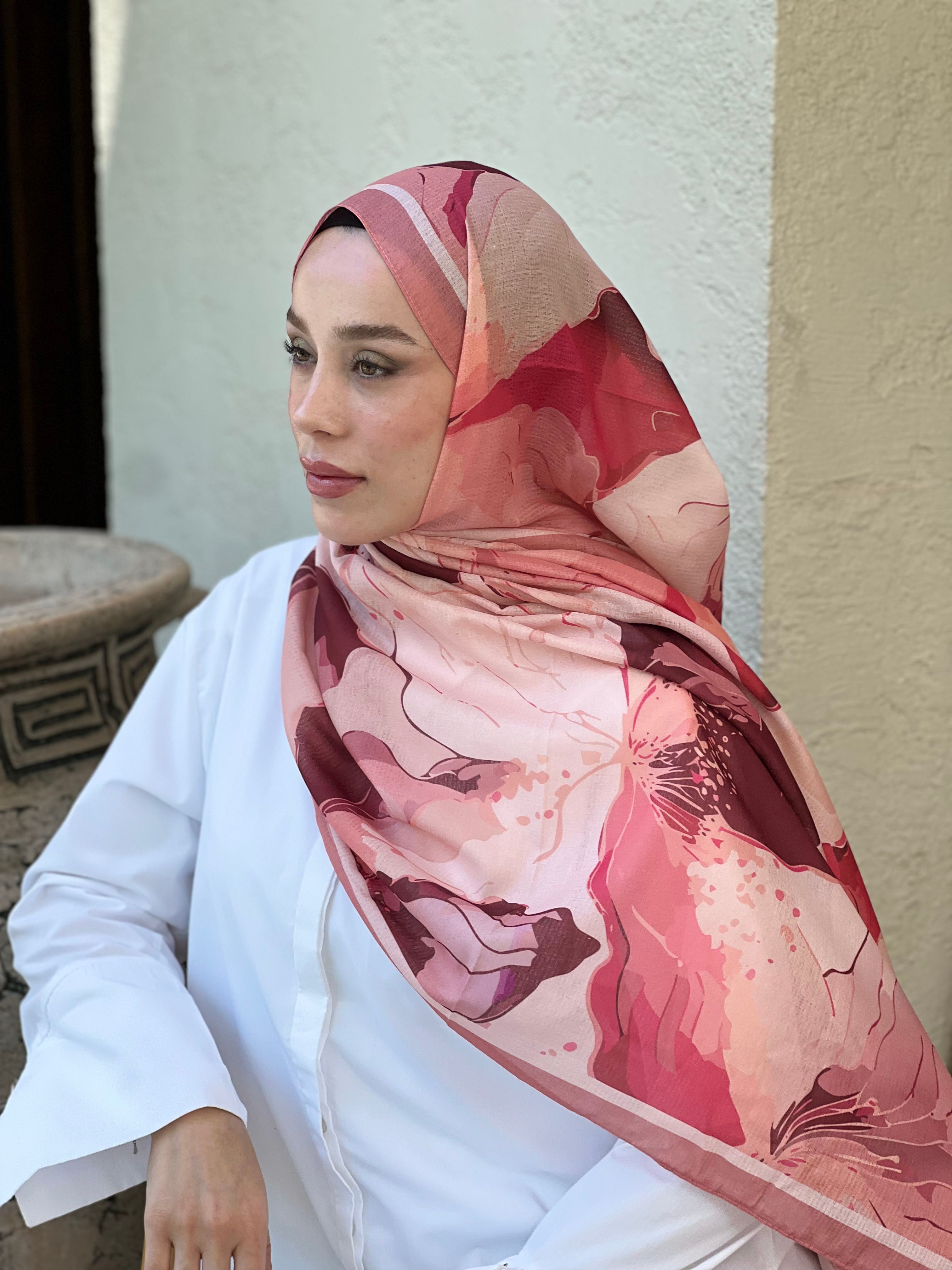 Florica Desen Lina Şal - Pudra