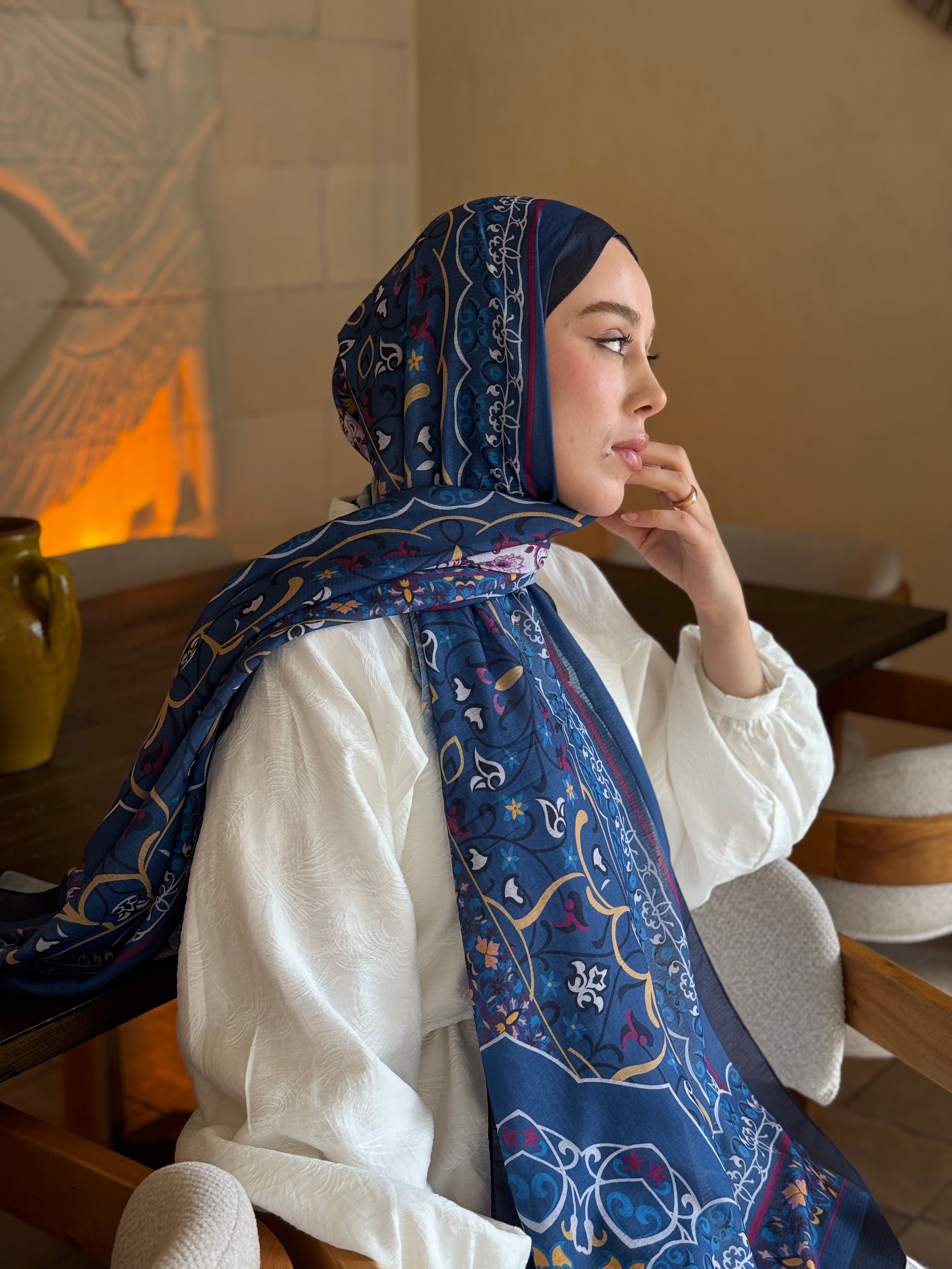 Pıtrak Desen Lina Şal