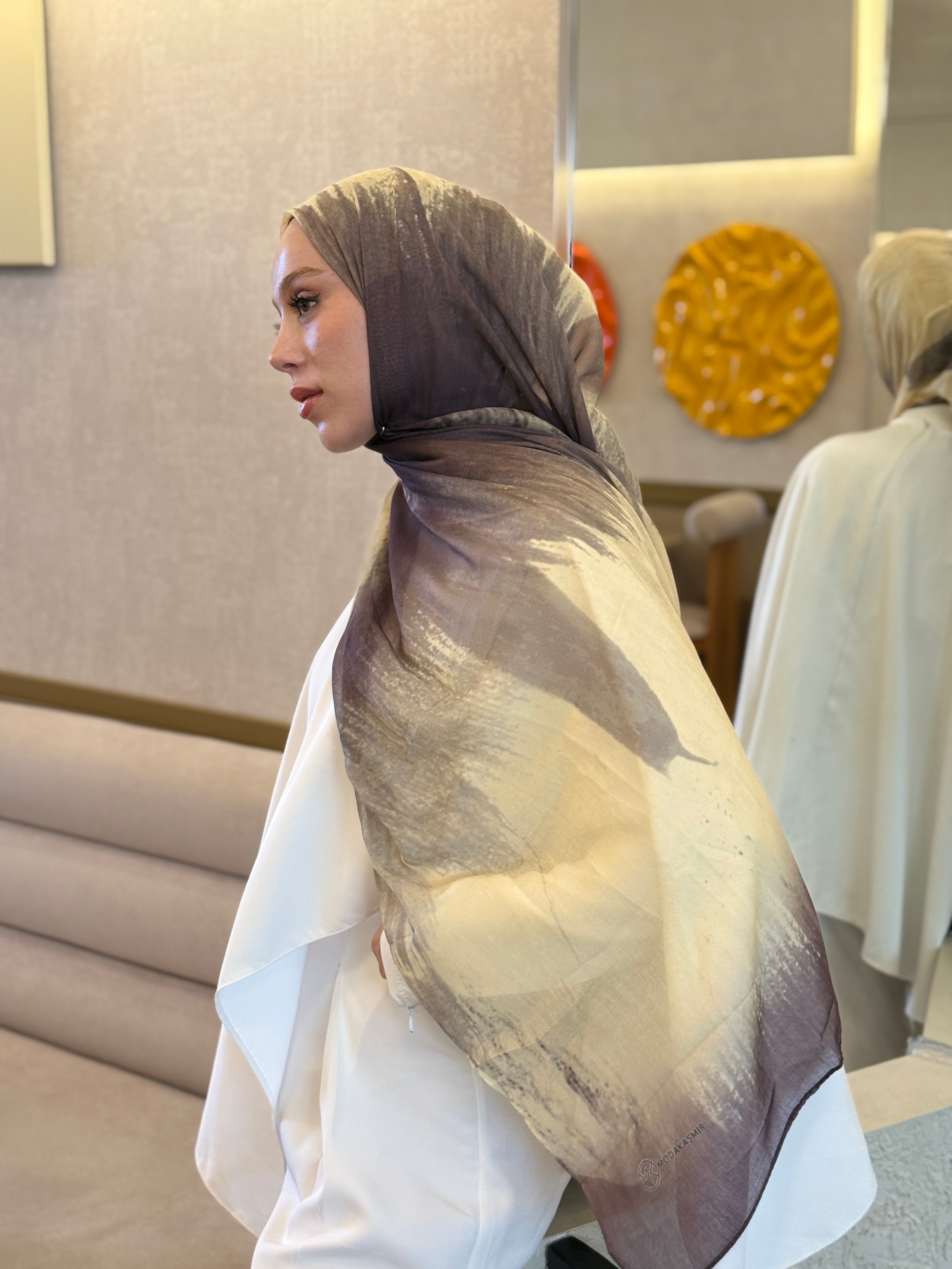 Alaca Desen Aya Serisi Şal - Butter Yellow