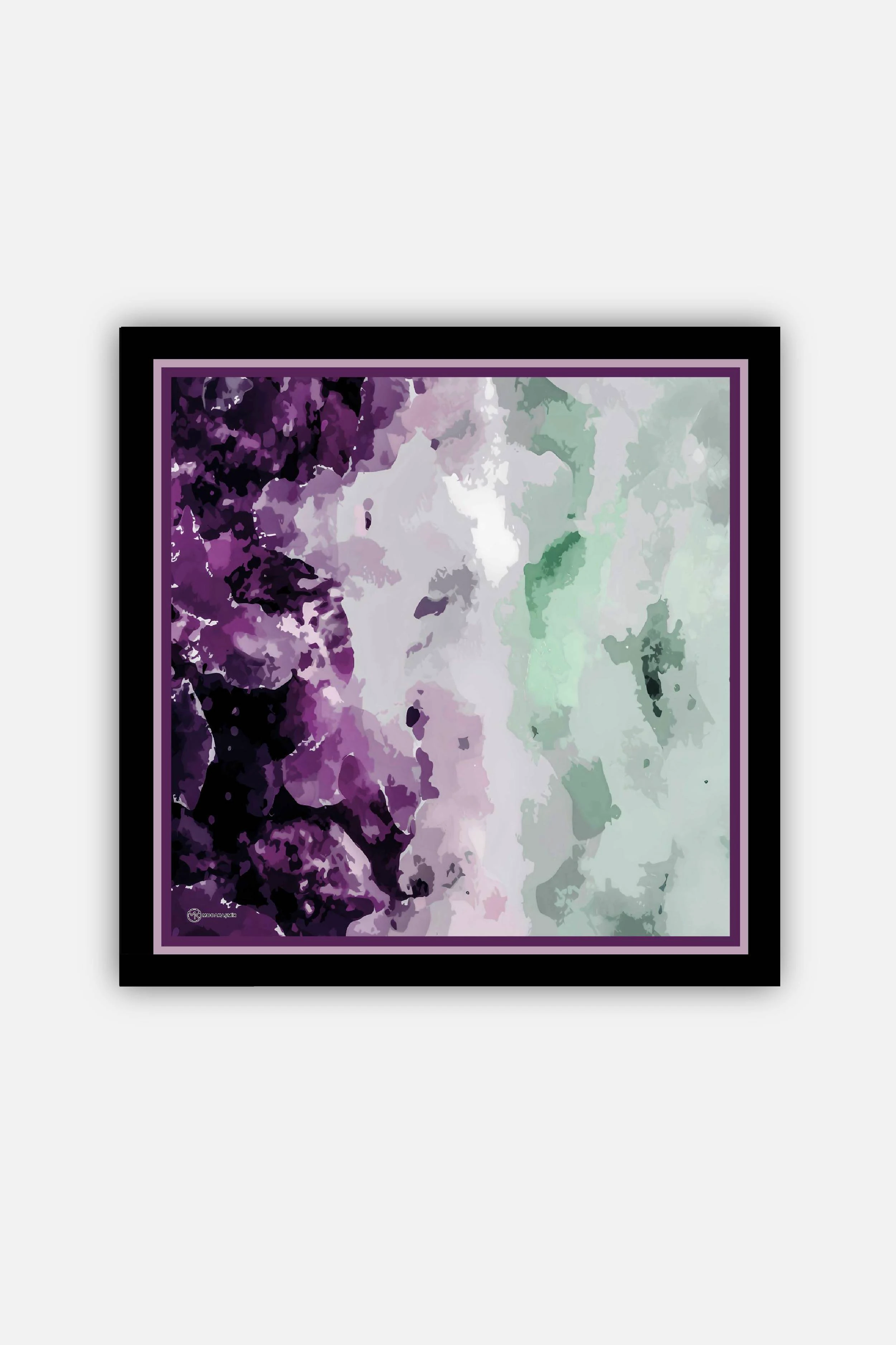 Myren Desen Lina Eşarp - Siyah-Eflatun