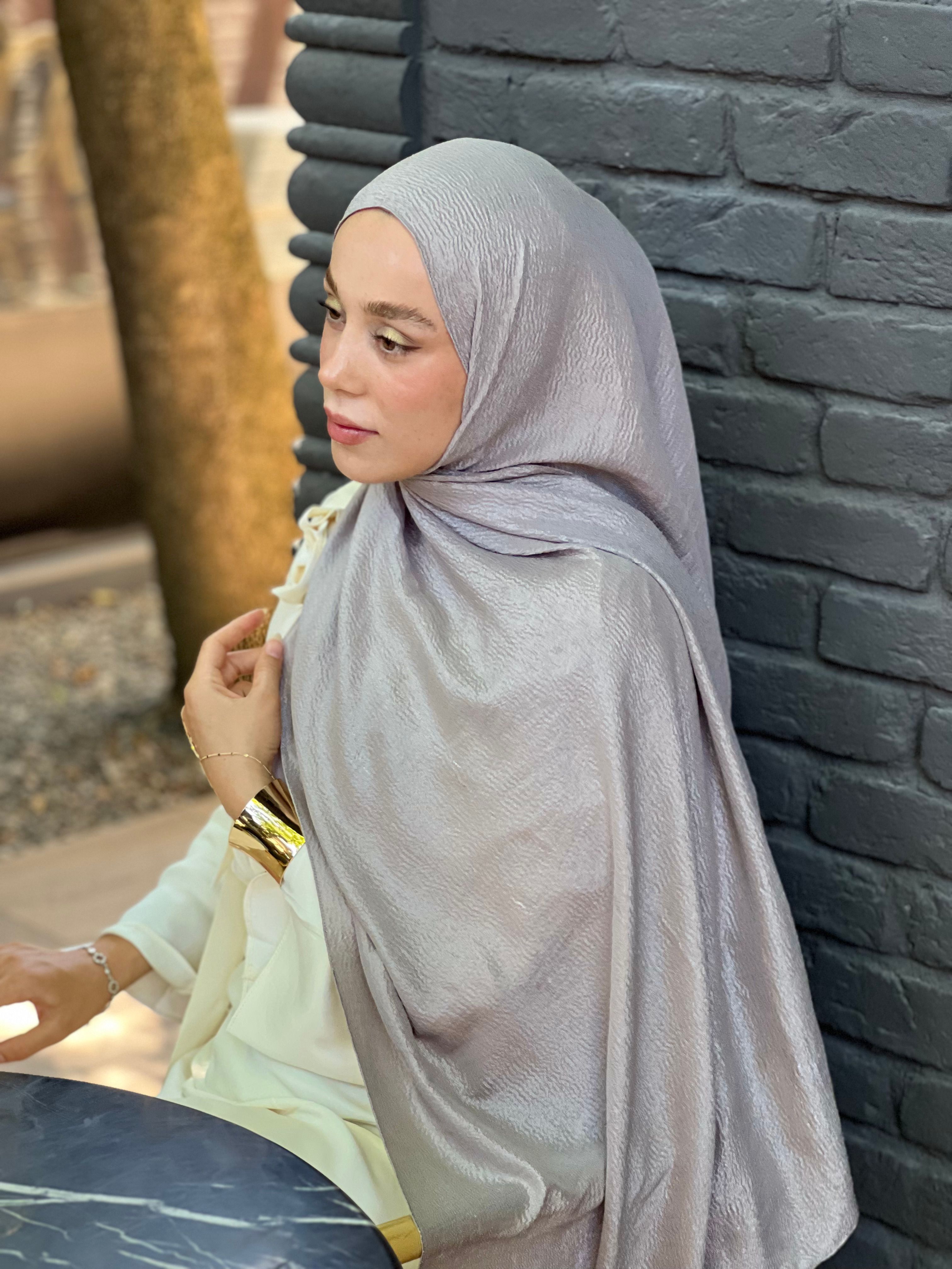 Diamond Organza Series Shawl - Gray