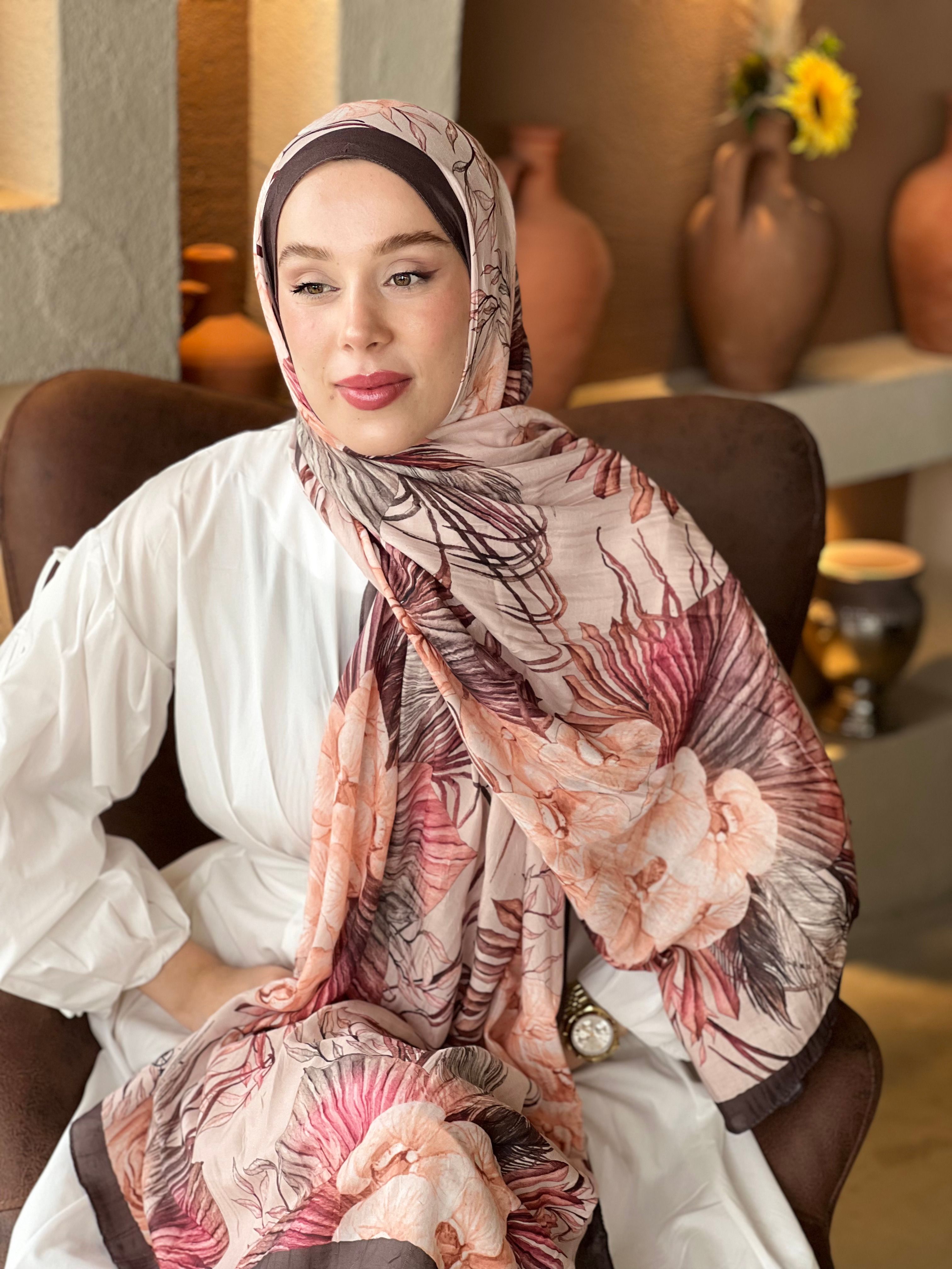 Botanika Desen Bambu Şal