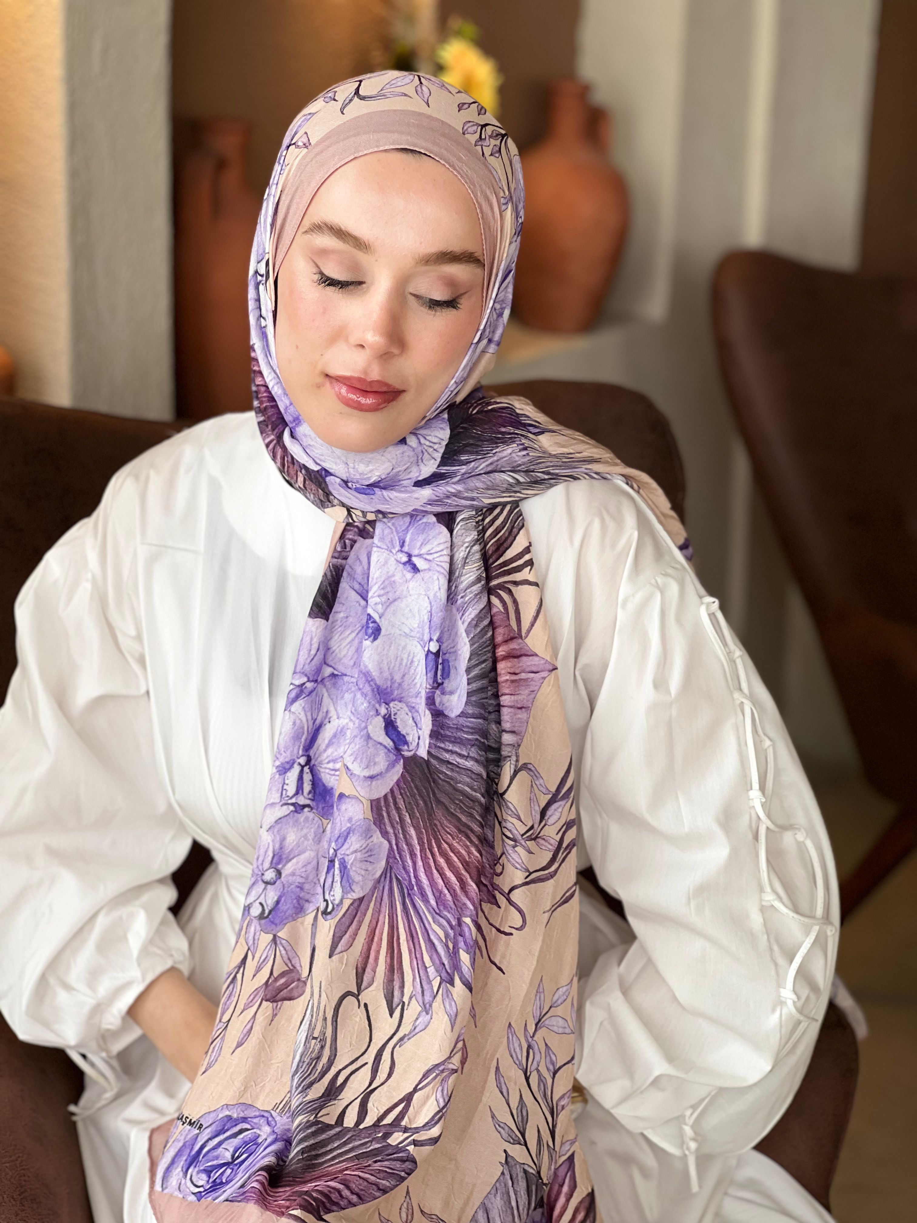 Botanika Desen Bambu Şal