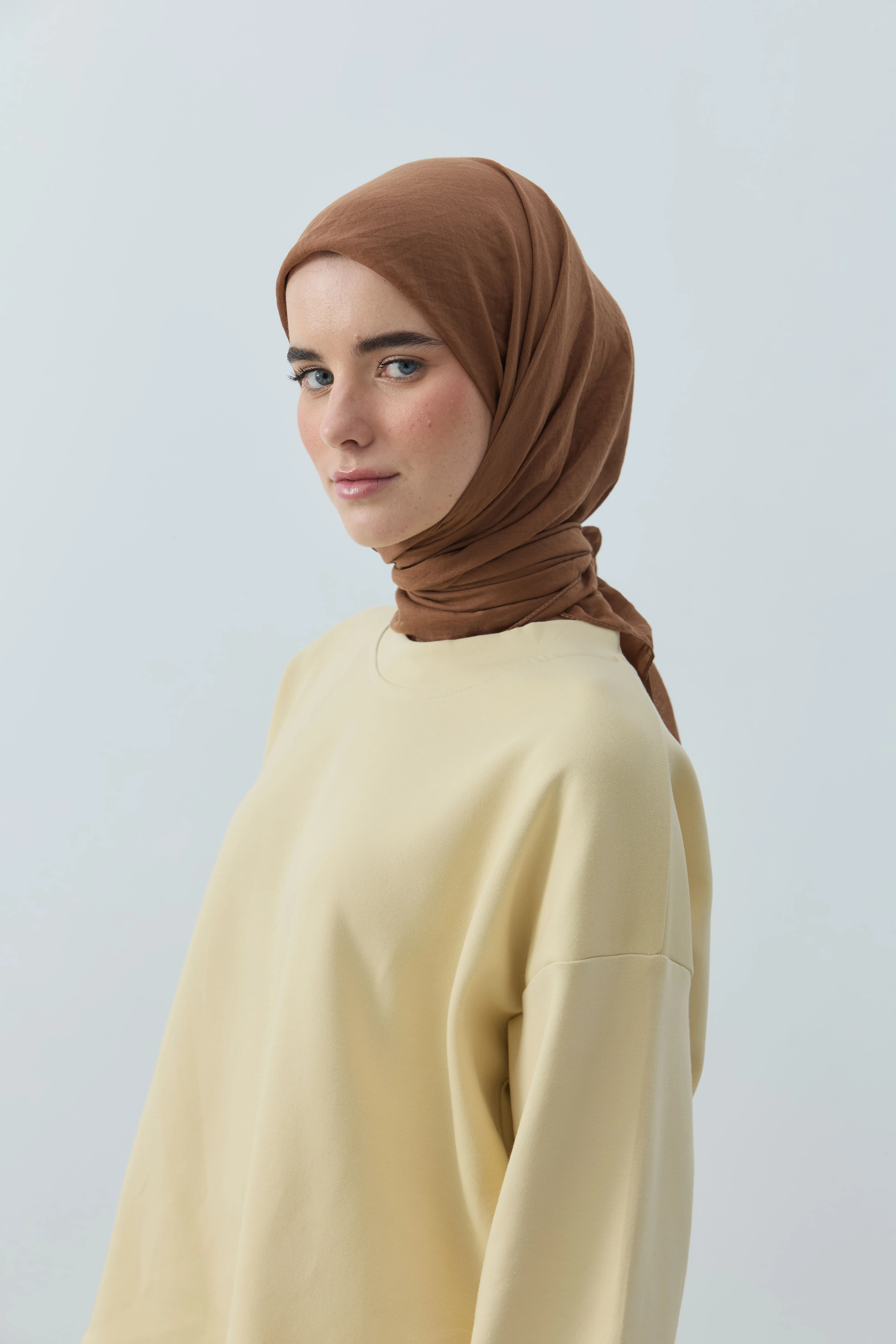 Aya Serisi Eşarp - Kahverengi