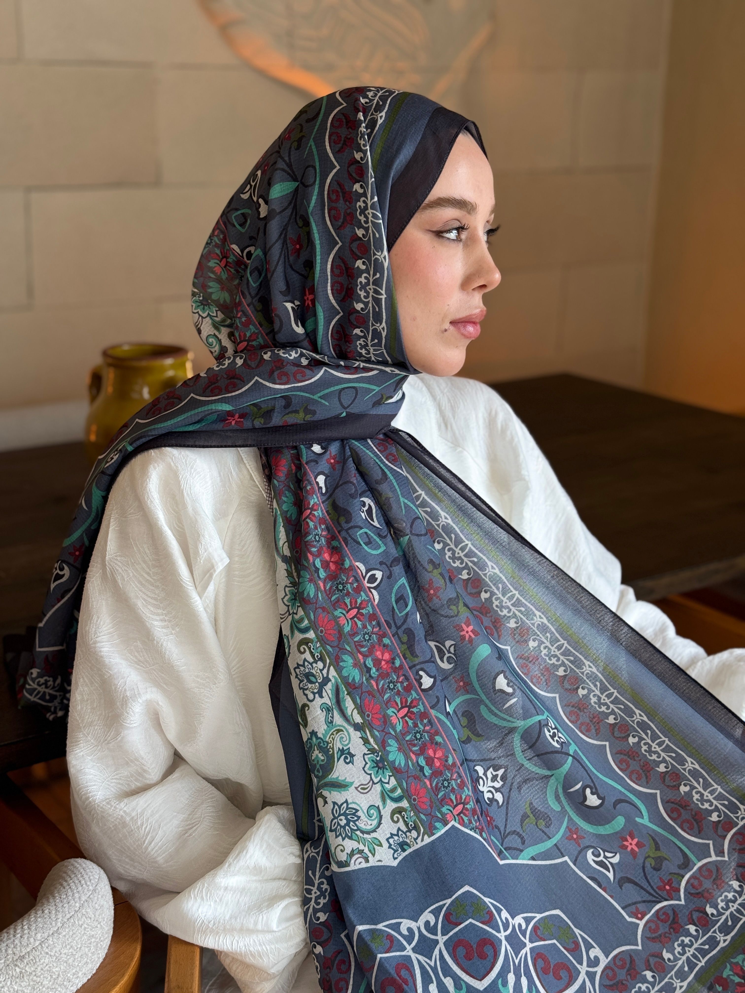 Pıtrak Desen Lina Şal