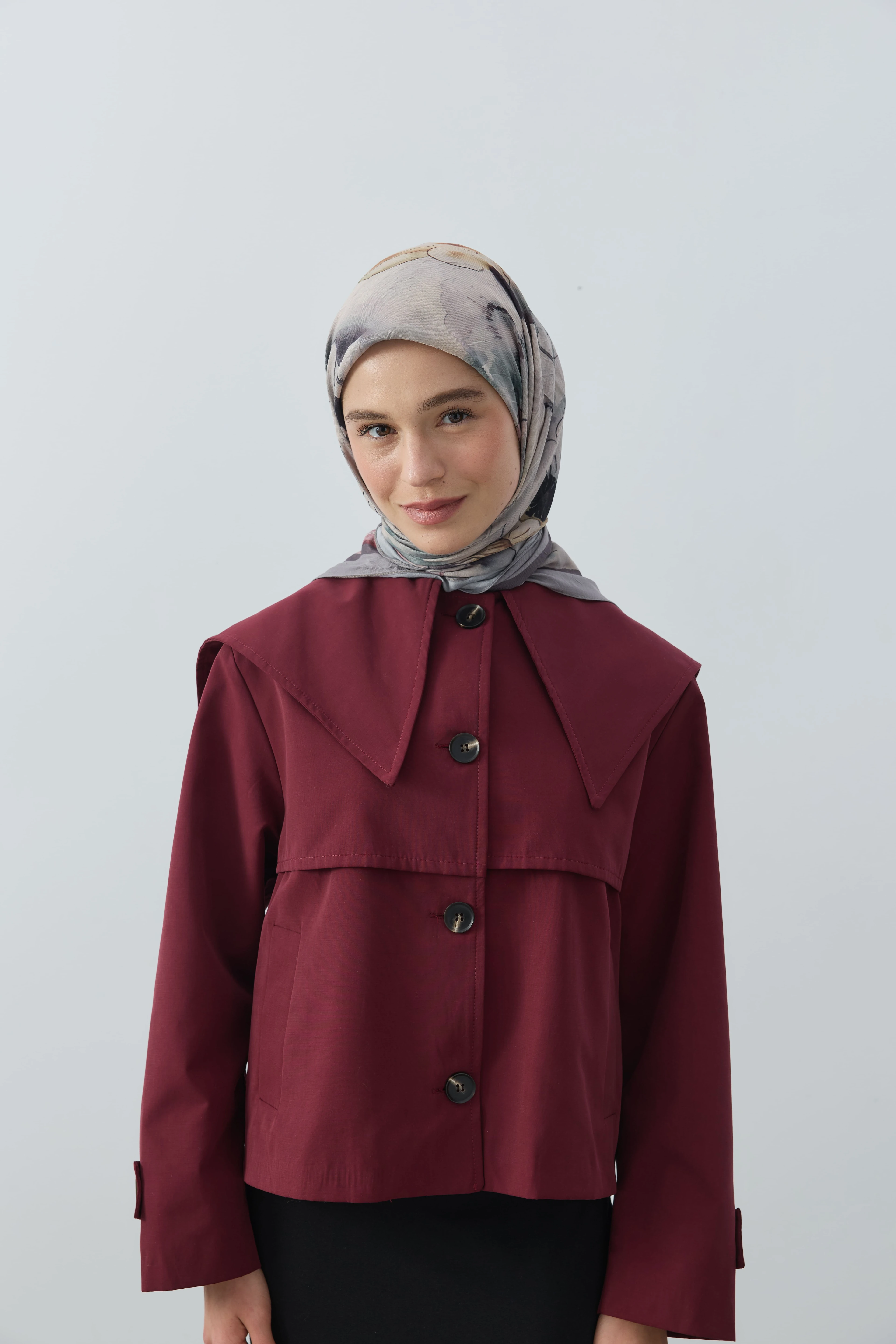 Evelyne Desen Bambu Eşarp - Antik Bej