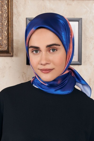 Batik Twill Eşarp - Mavi