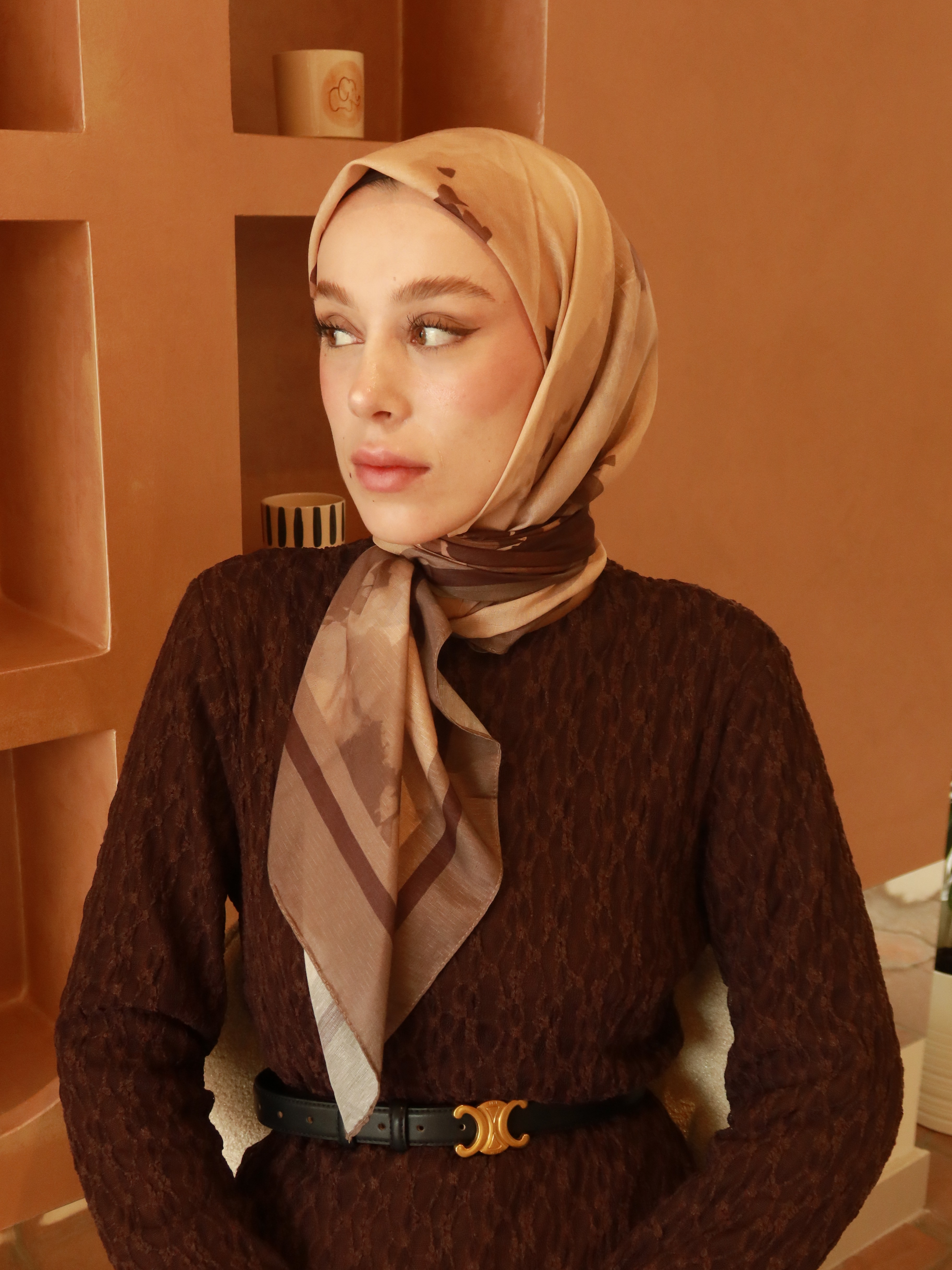 Myren Desen Lina Eşarp - Toprak