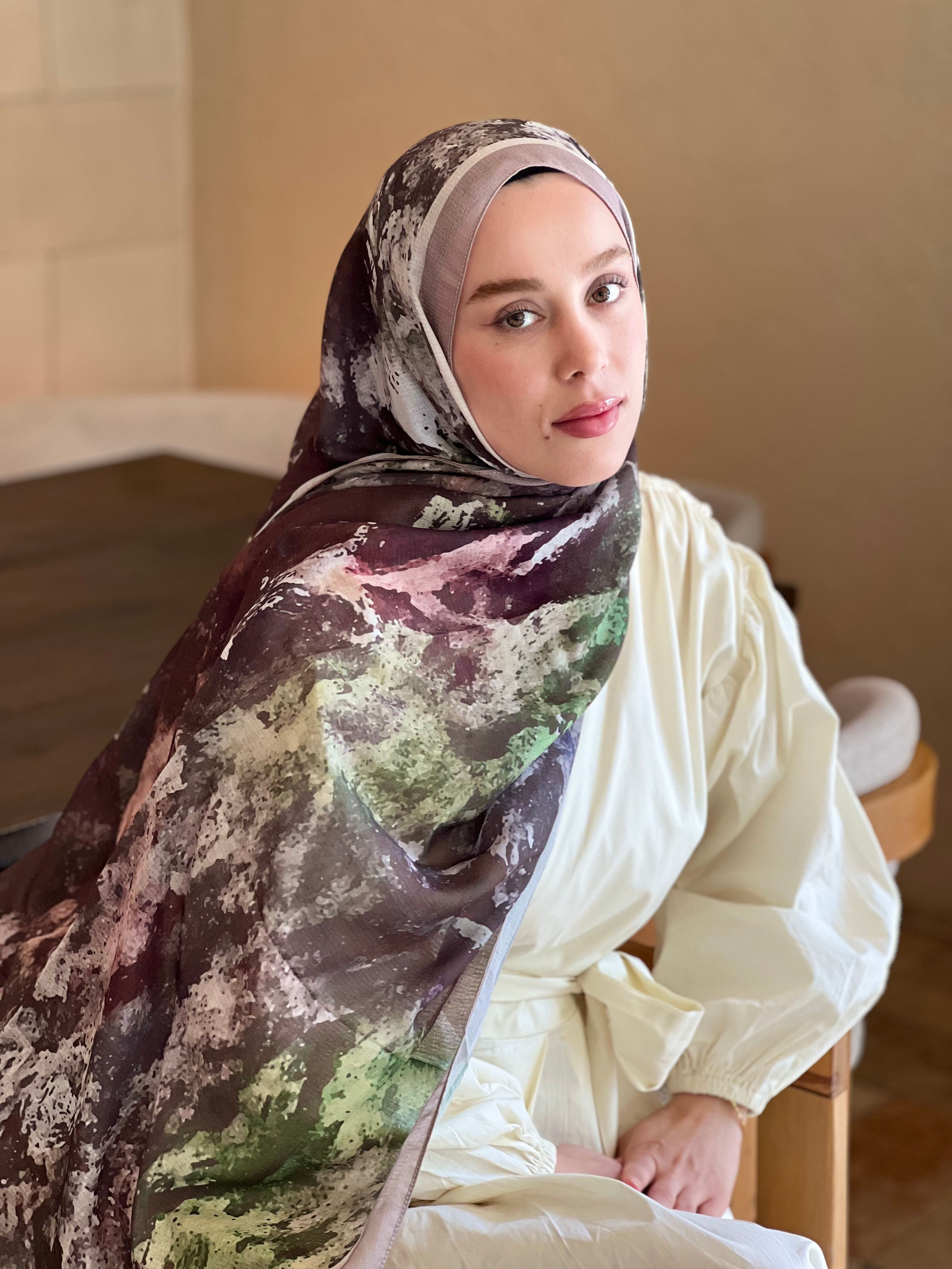 Ezgir Desen Lina Şal - Antik Bej