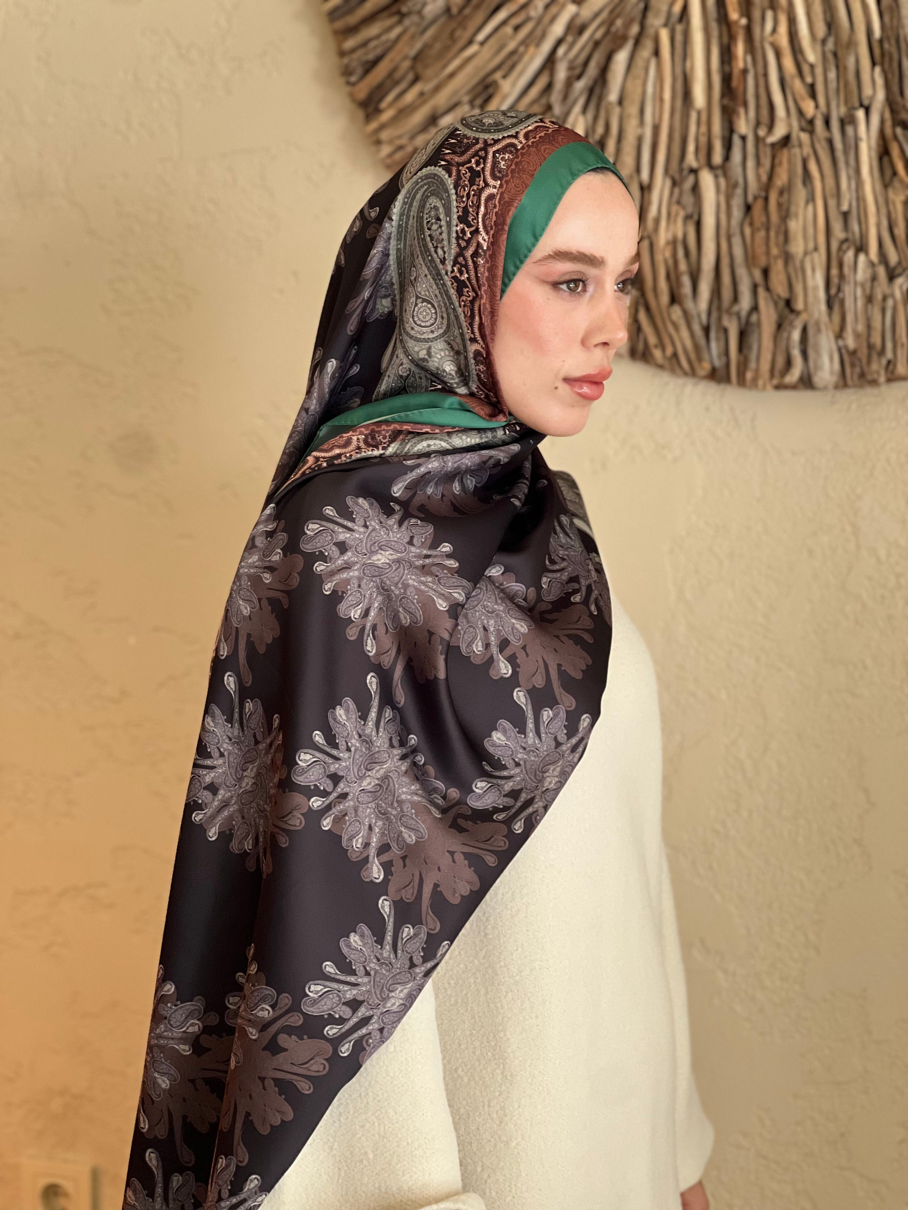 Silky Shawl Rumi Spring Pattern