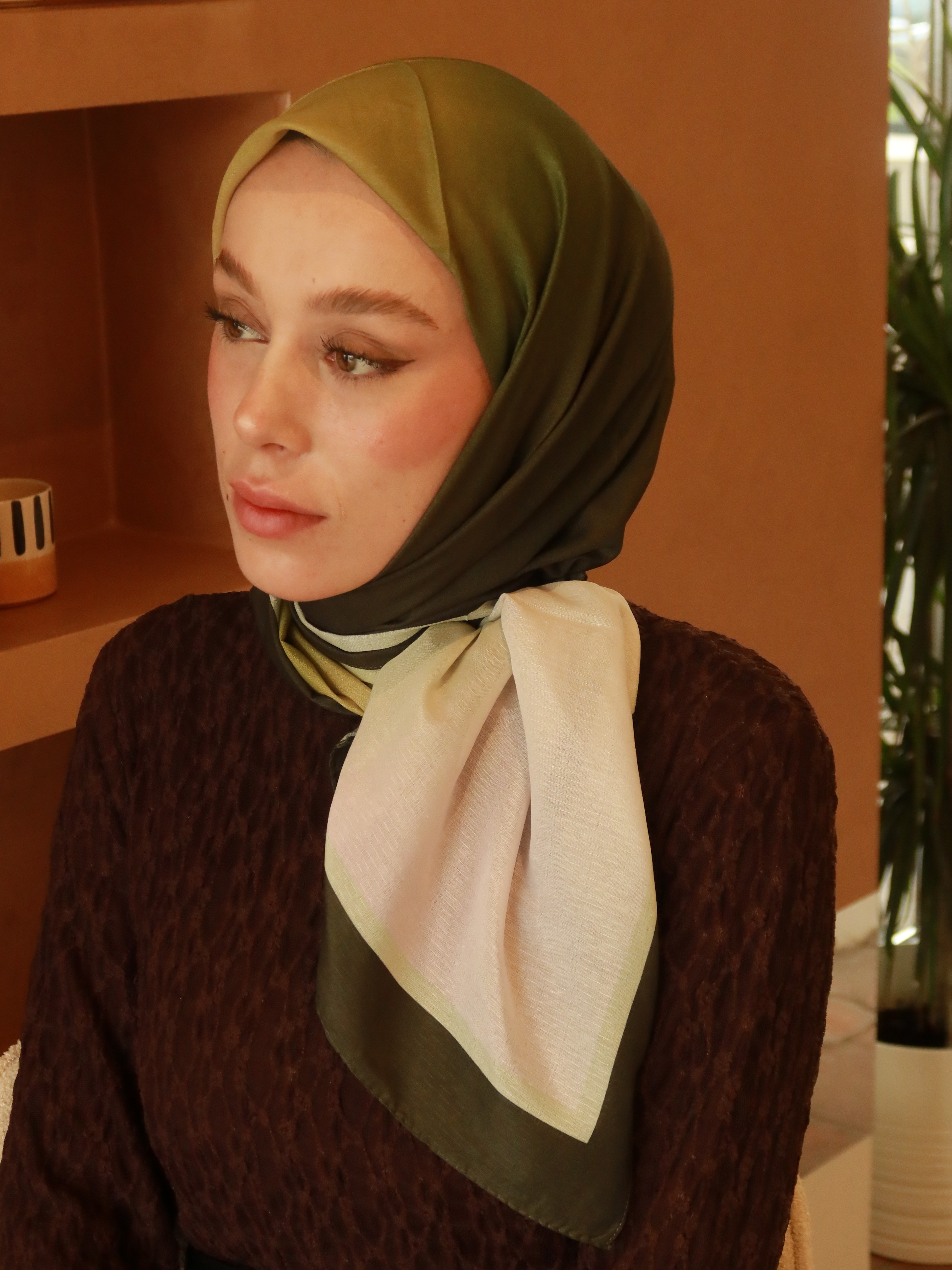 Thalya Desen Lina Eşarp - Koyu Yeşil