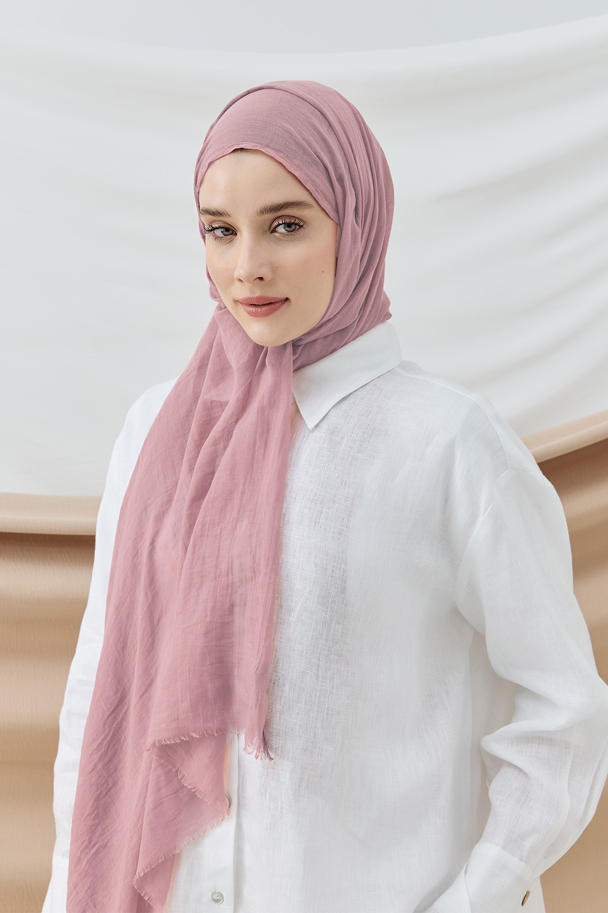 Aya Serisi Şal - Pudra