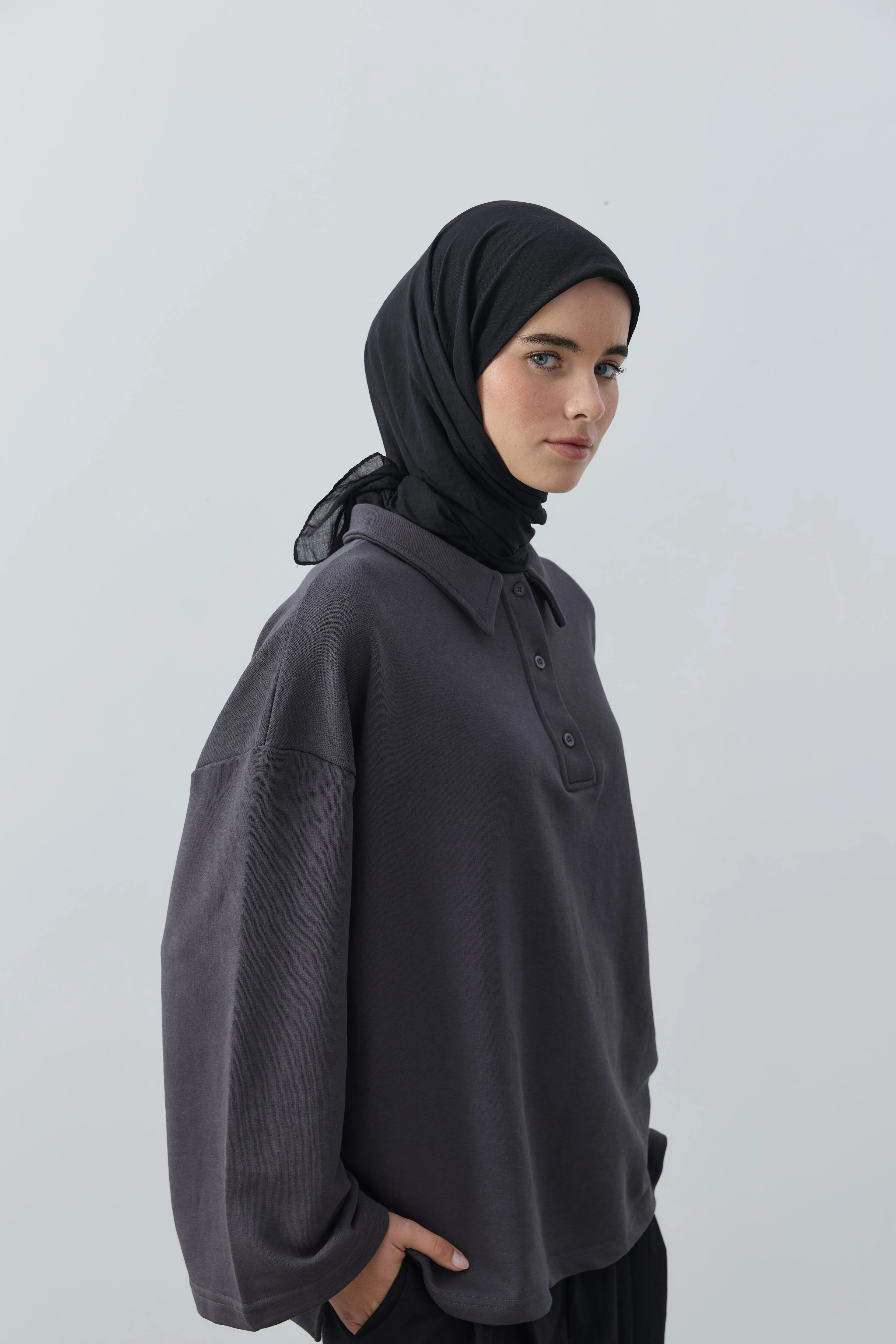 Aya Serisi Eşarp - Siyah