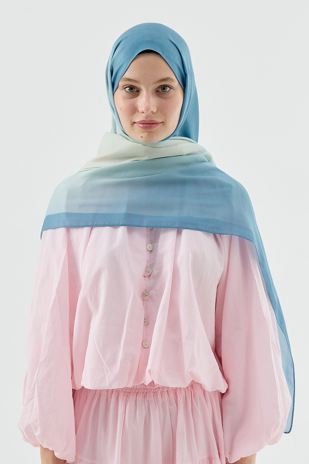 Ombre Desen Pamuk Şal