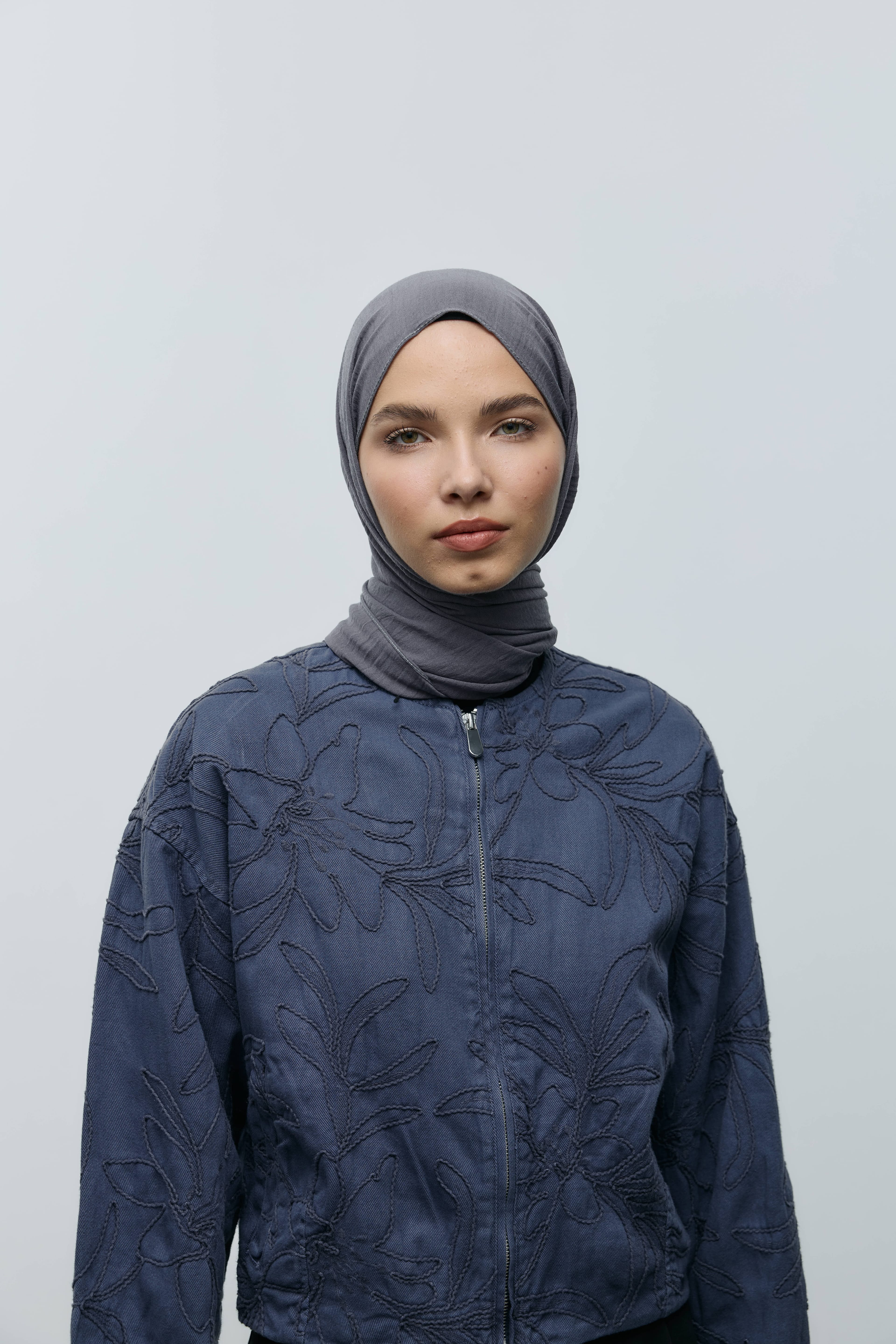 Krash Cotton Shawl - Dark Grey