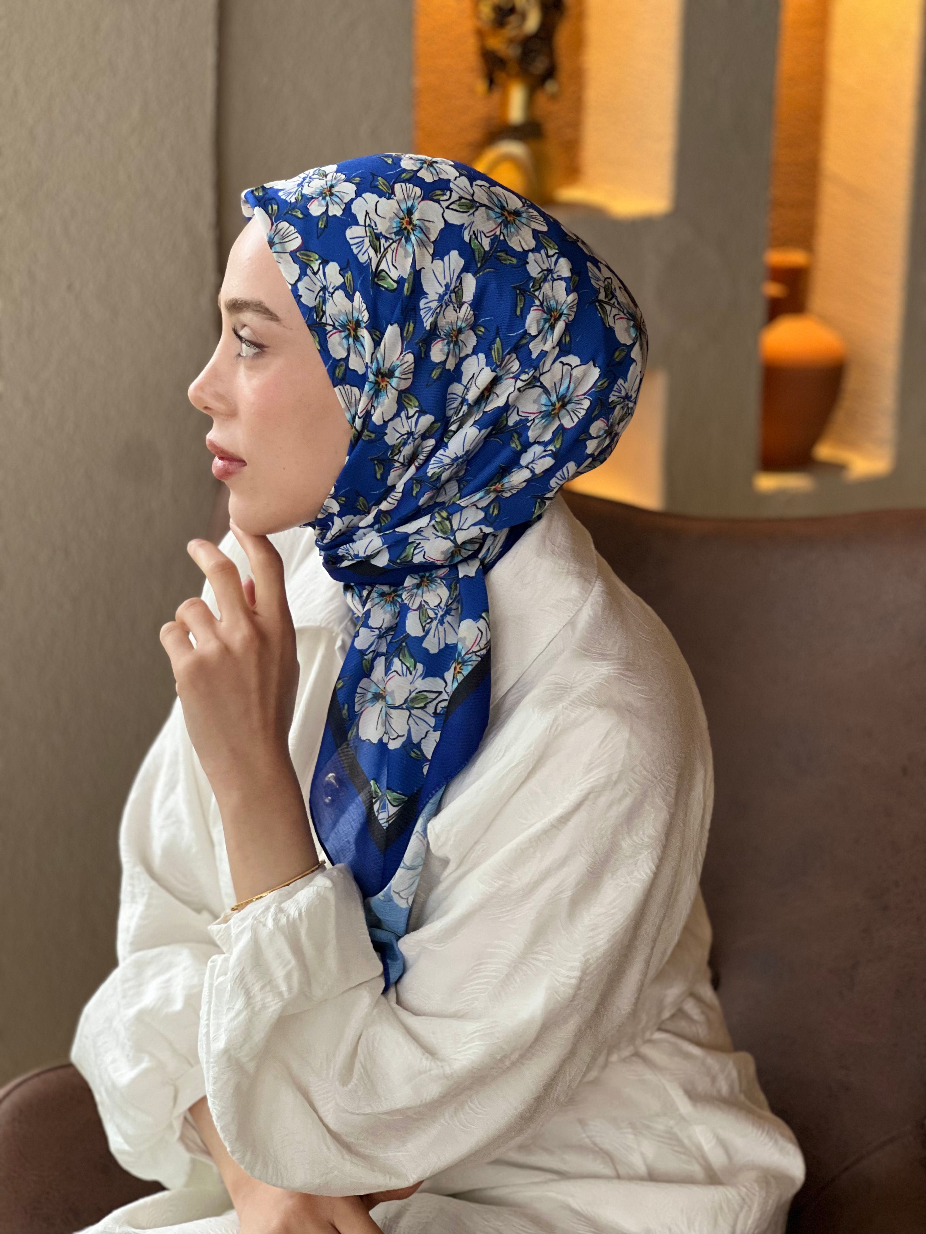 Frezya Desen Pamuk Eşarp