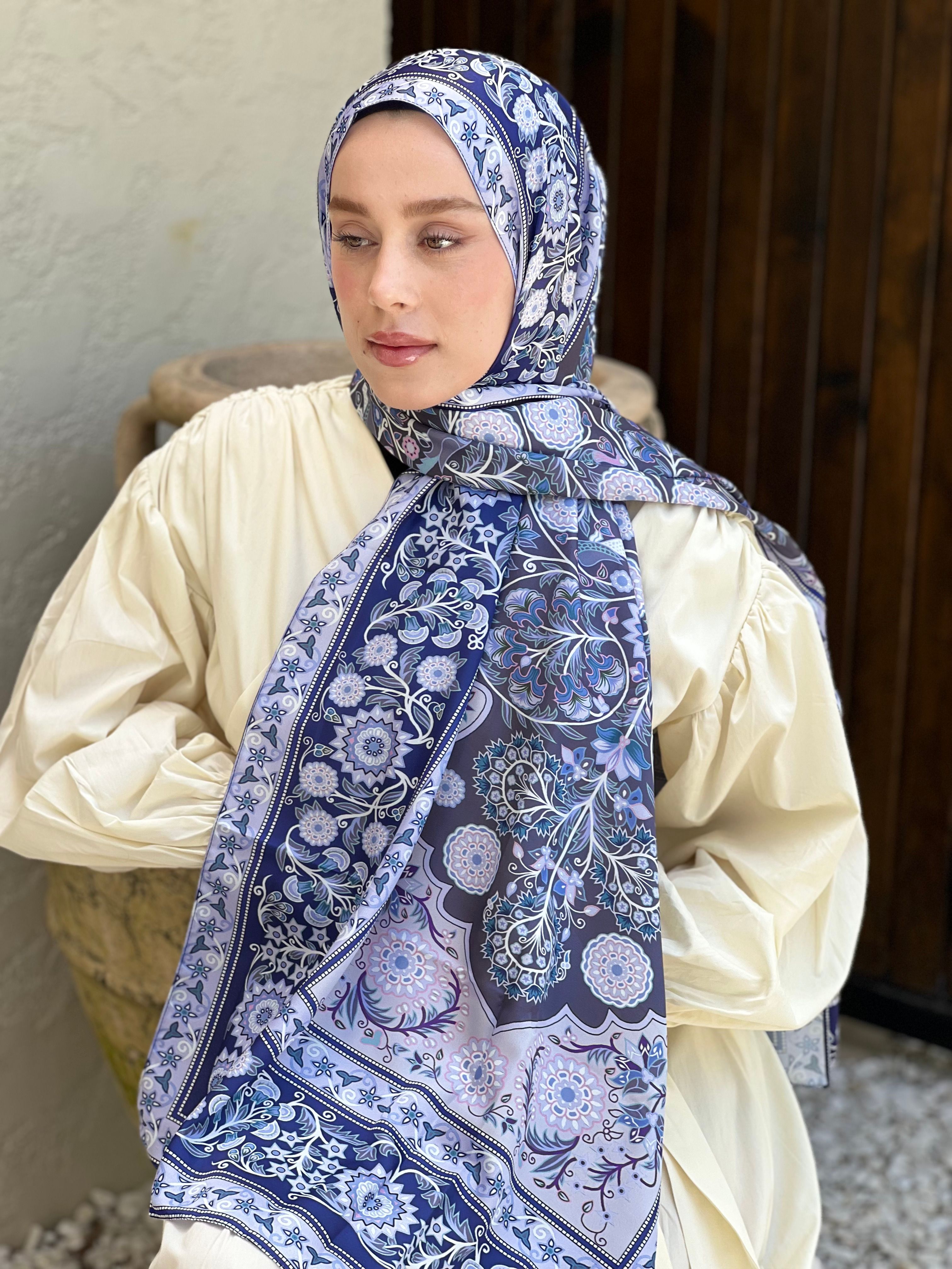 Gülce Desen Tanca Şal - Lila