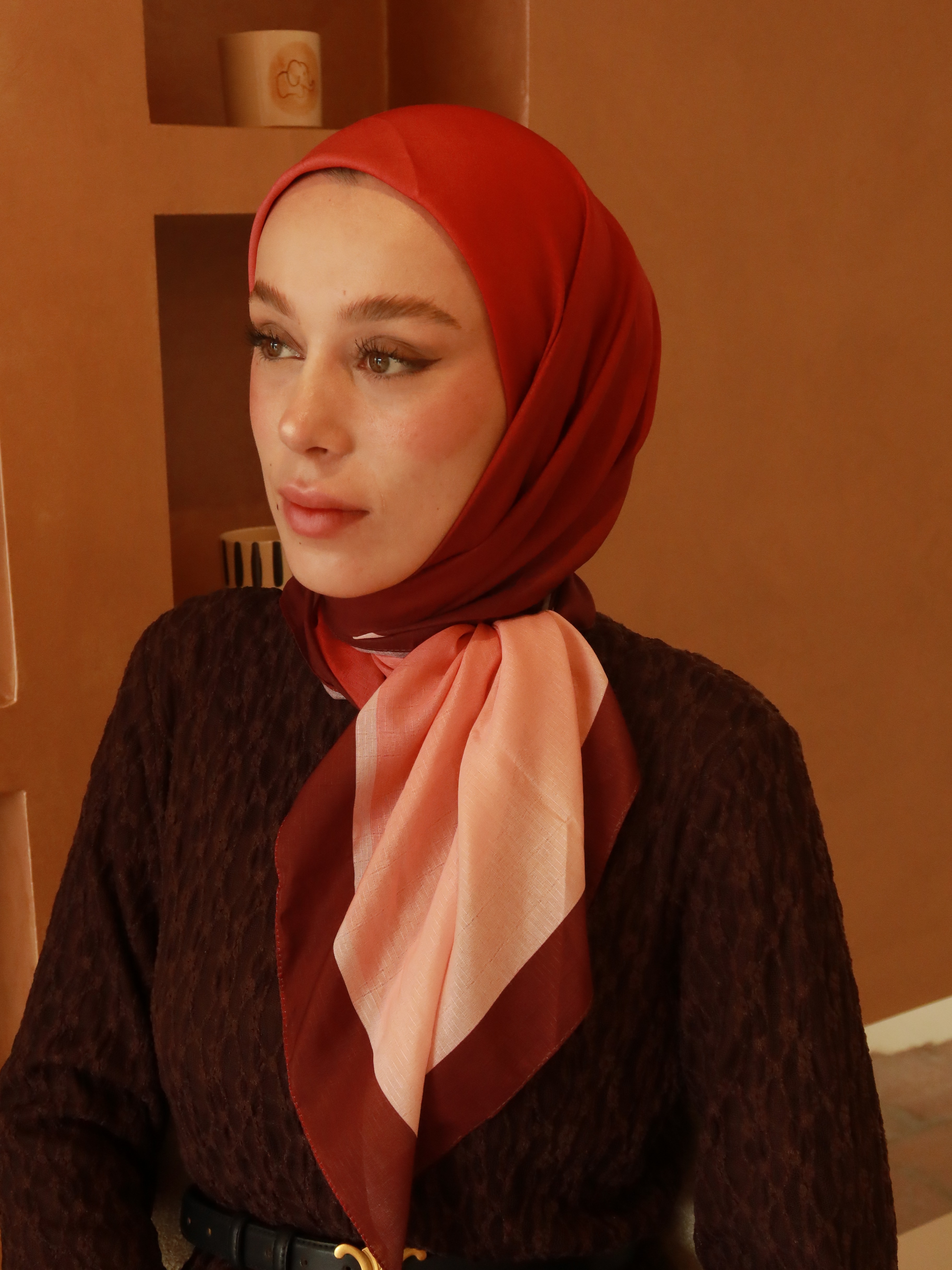 Thalya Desen Lina Eşarp - Bordo