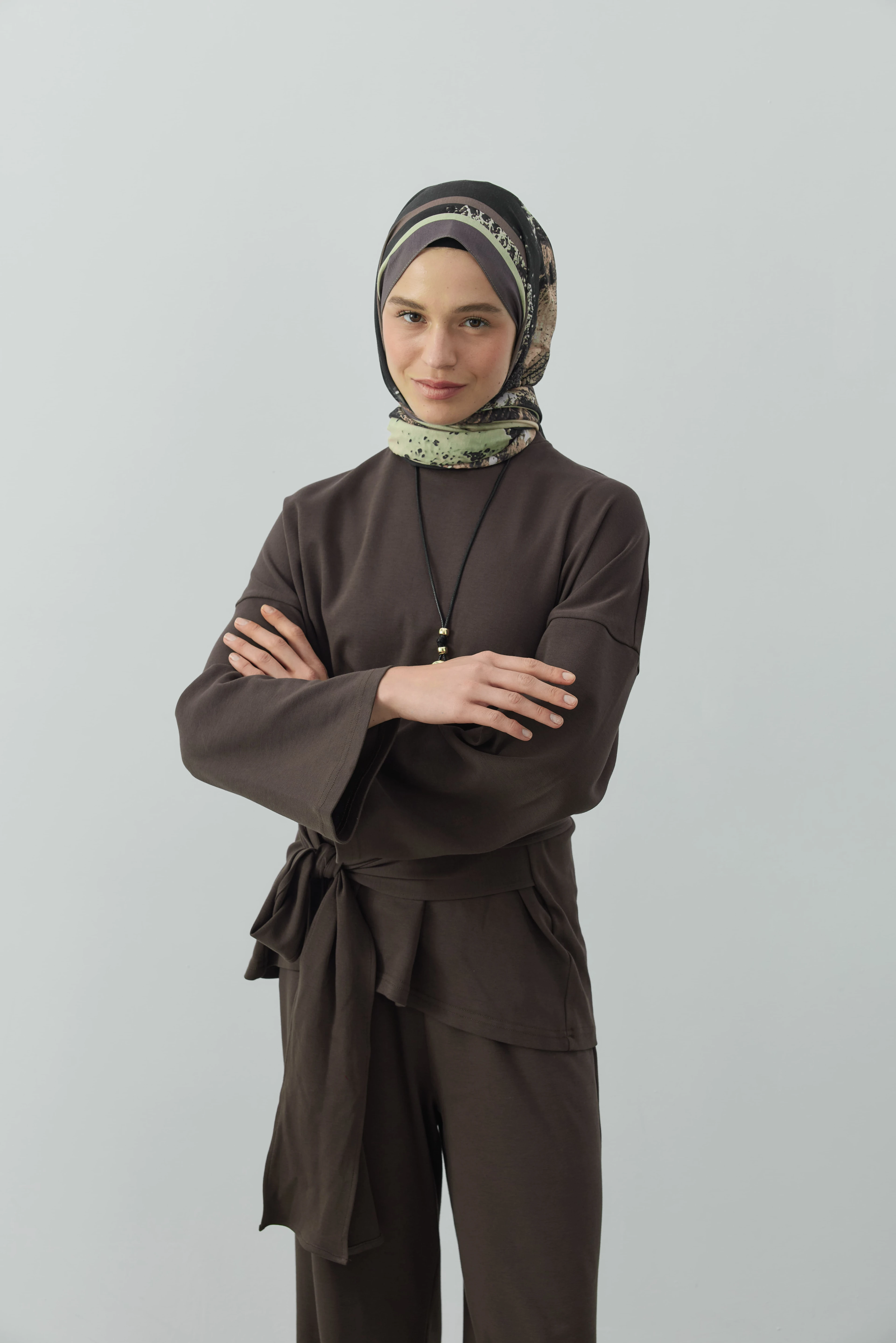 Ardora Desen Lina Şal - Toprak