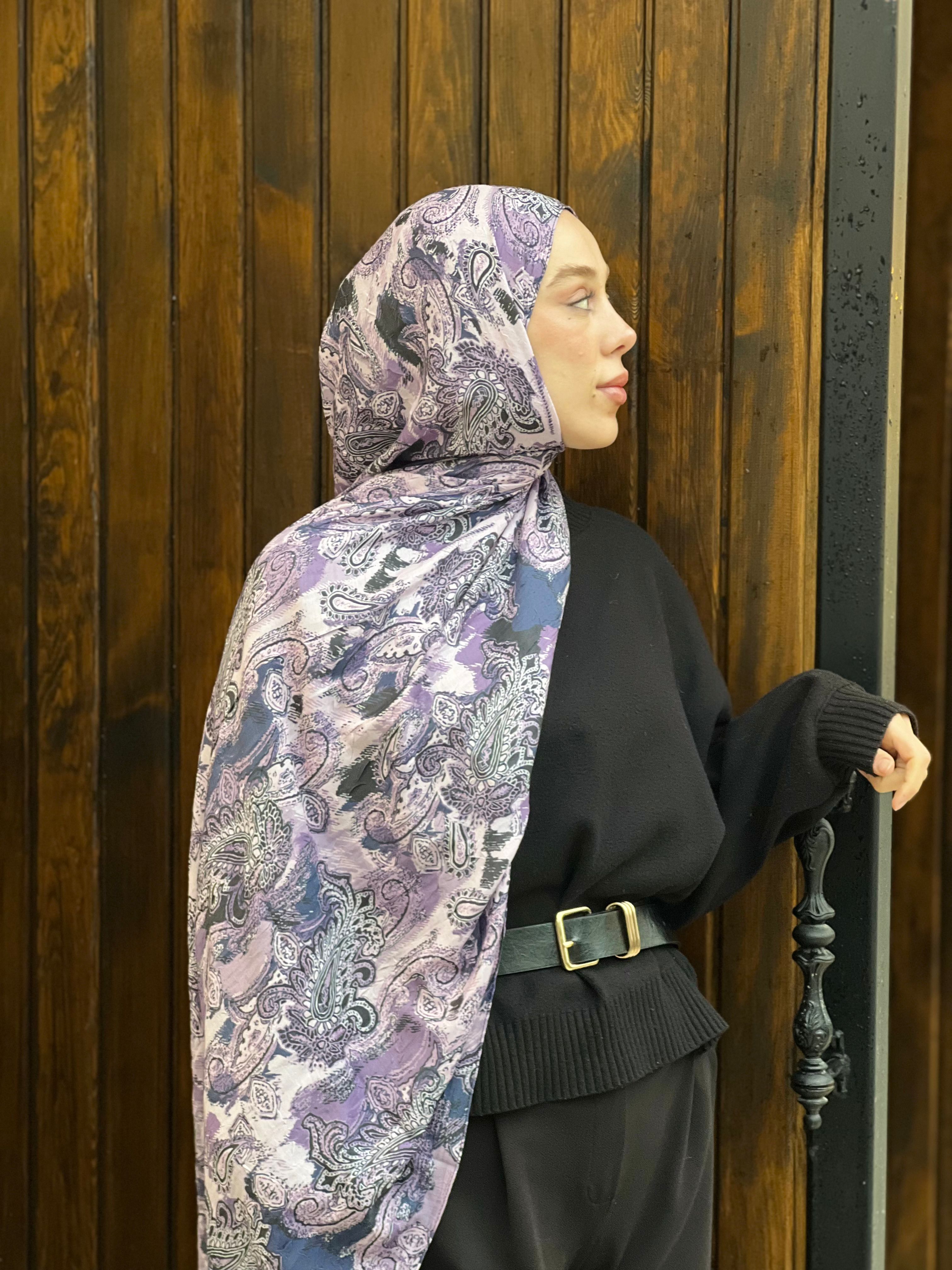 Abstract Ethnic Pattern Bamboo Shawl