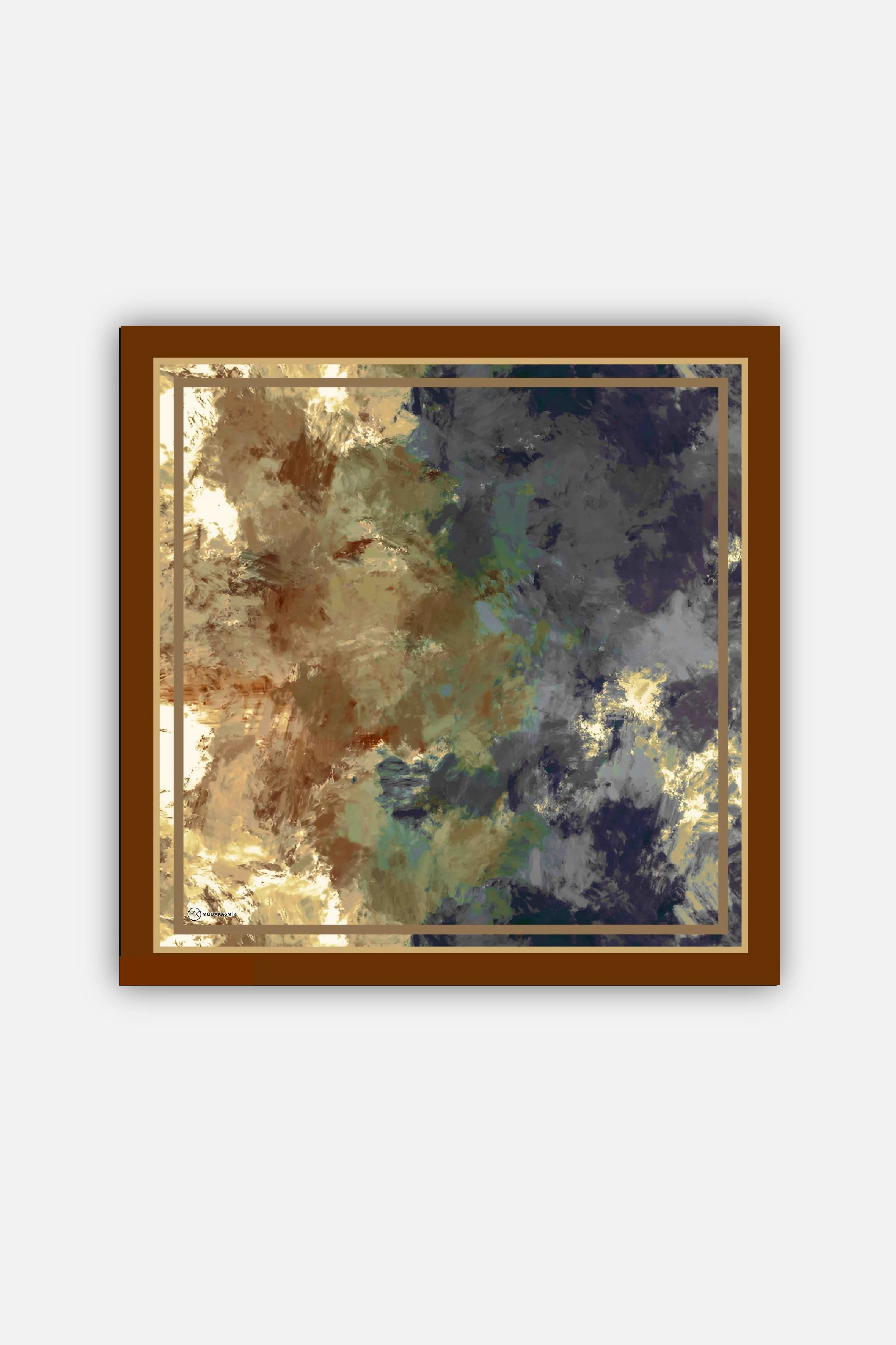 Eterya Desen Lina Eşarp - Kahverengi