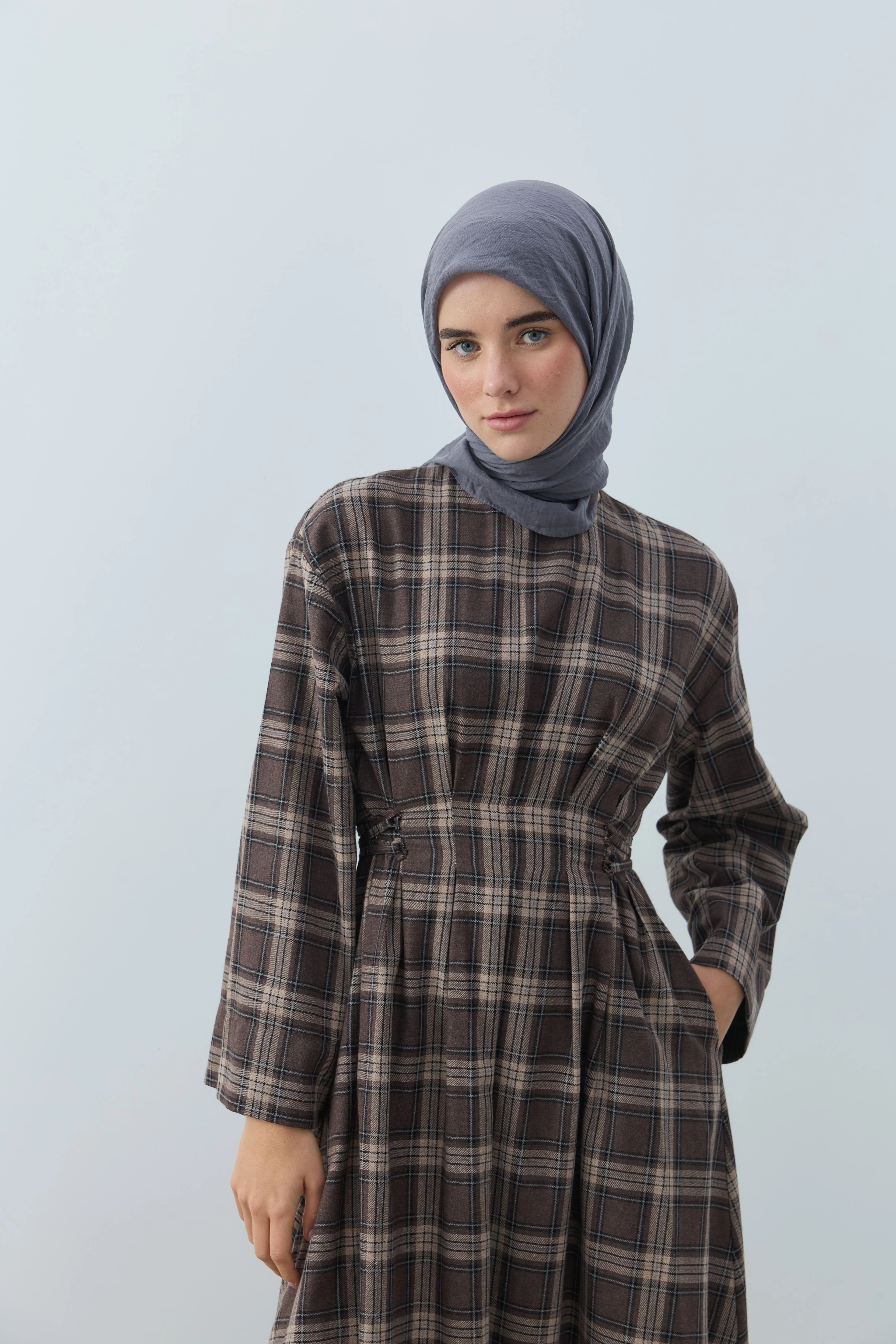 Aya Serisi Eşarp - Koyu Gri