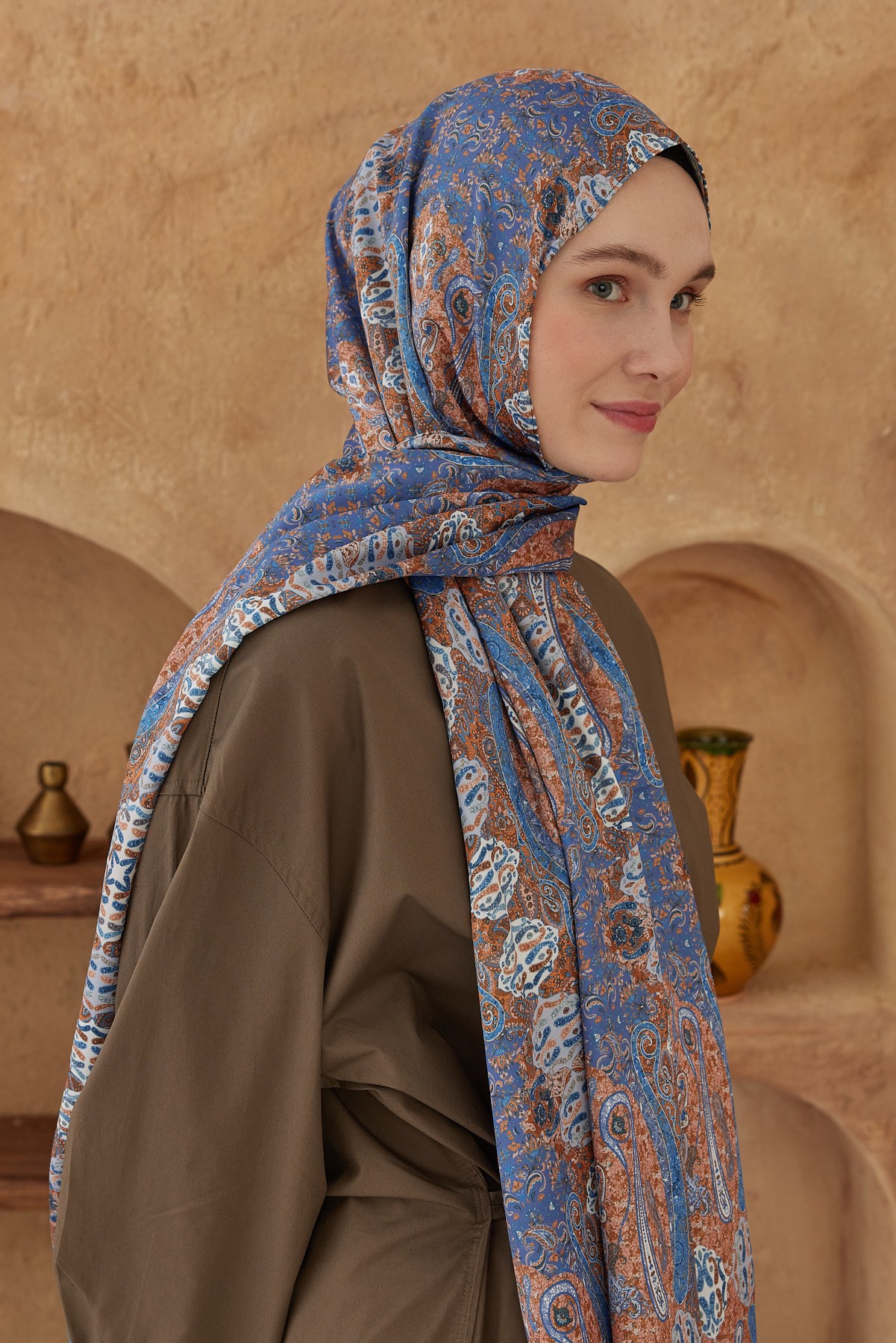 İpeksi Şal Ethnic Desen
