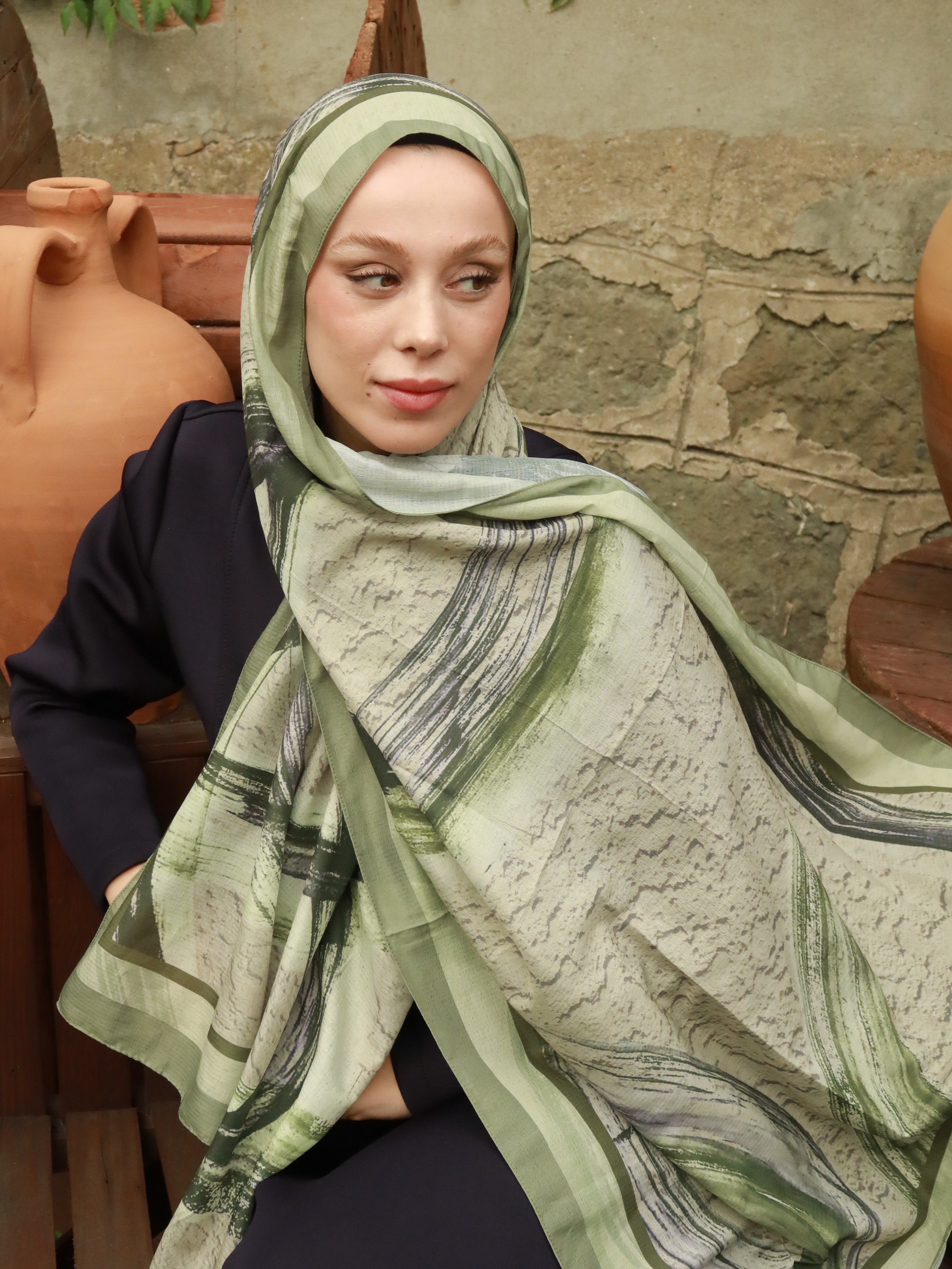 Medcezir Desen Lina Şal