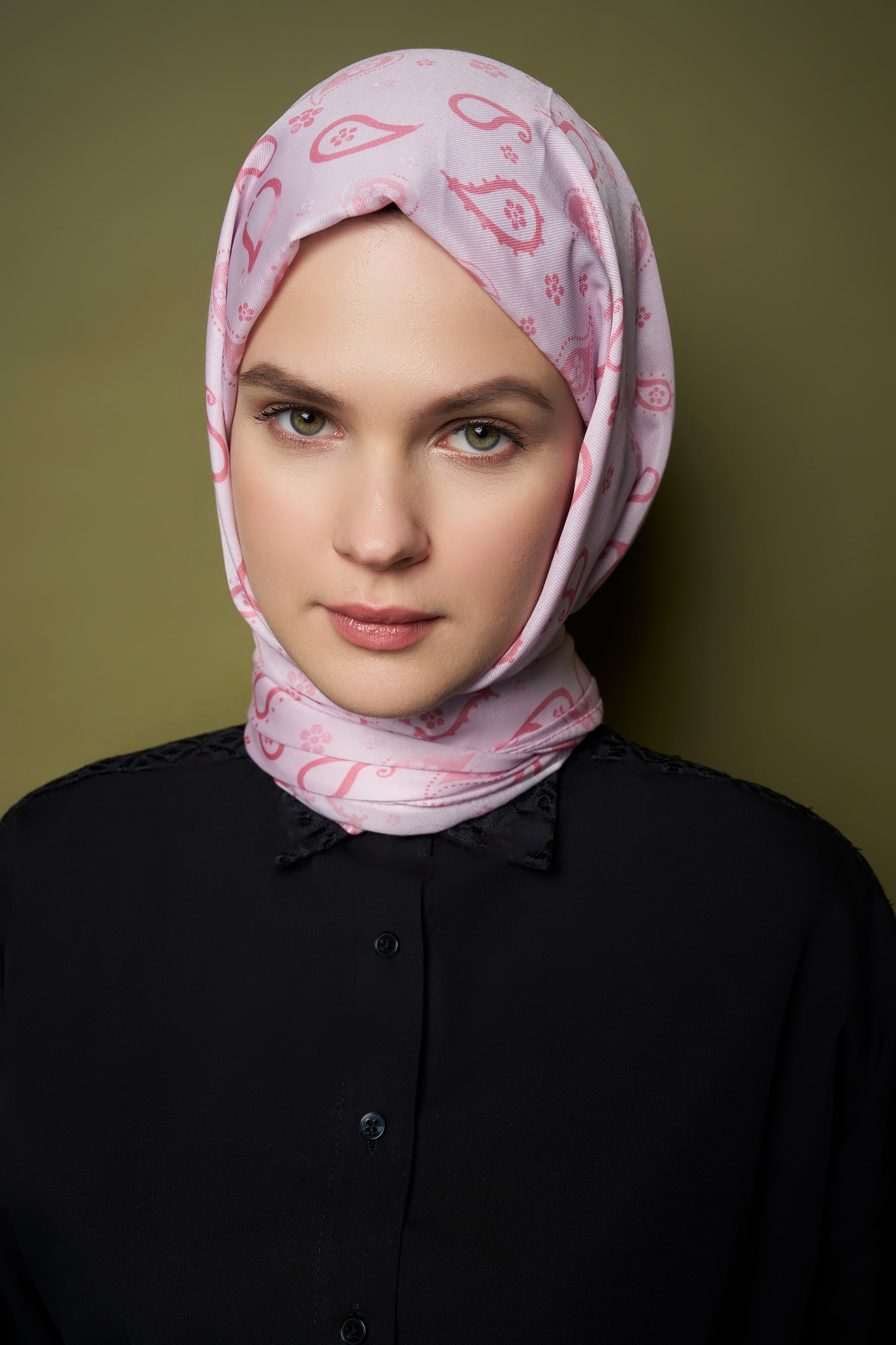 Almond Cotton Shawl - Pembe