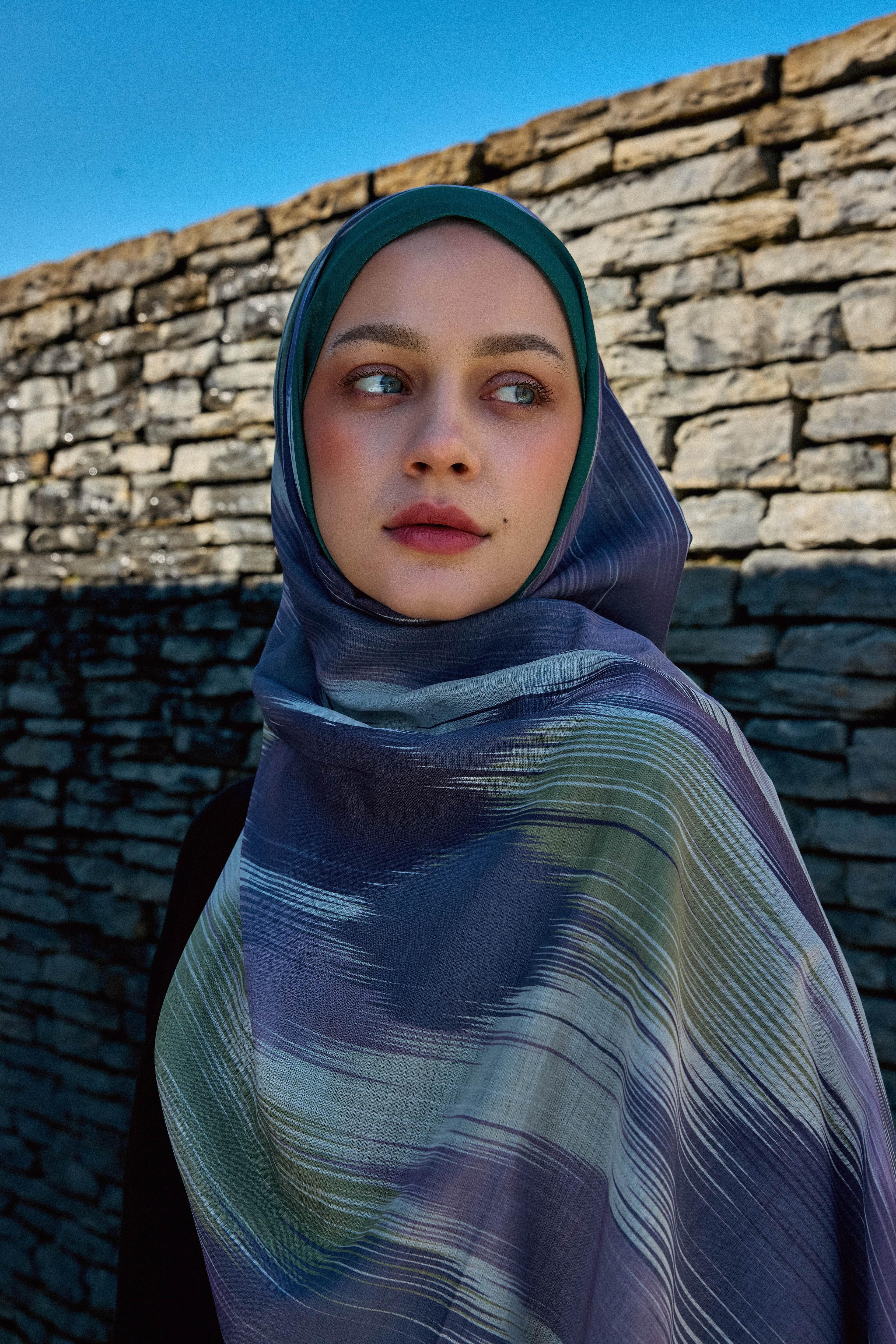 Vakkas Pattern Lina Shawl - Sea Green