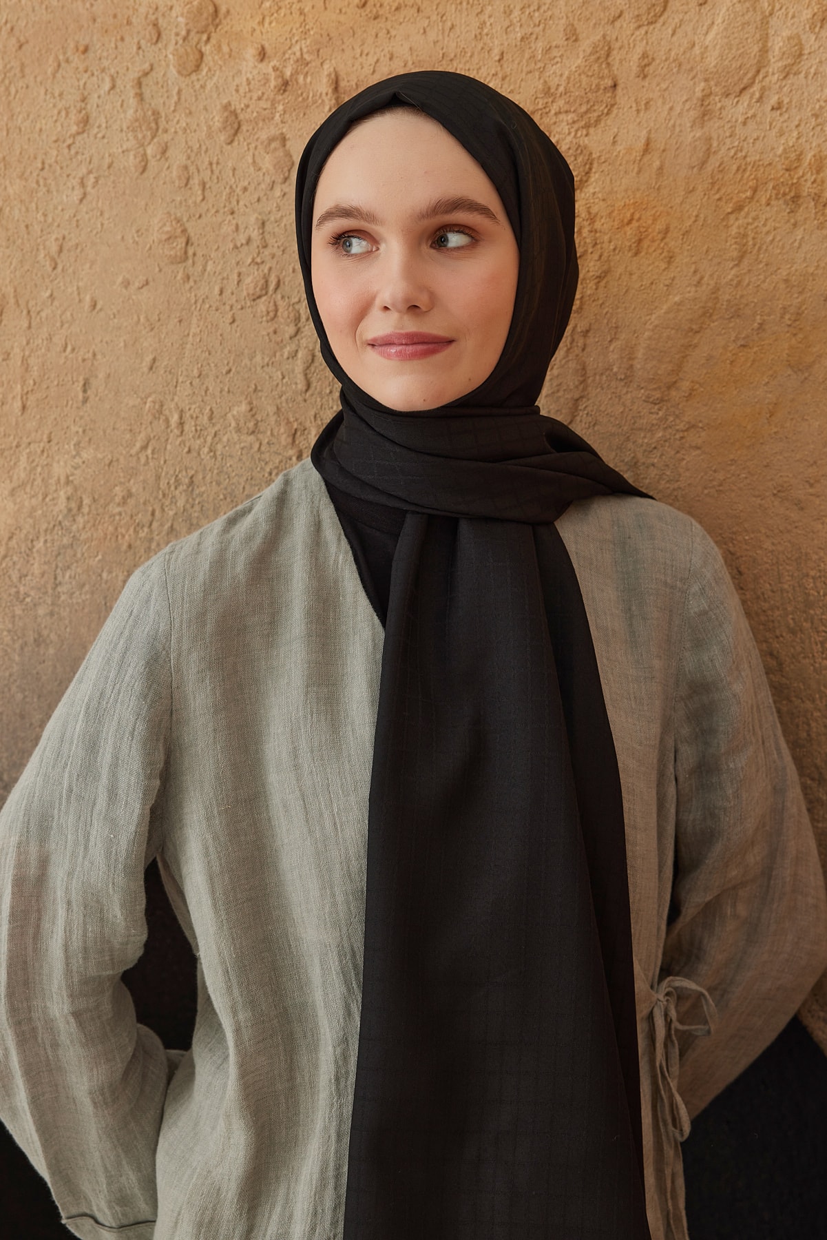 Soft Jacquard Series Box Pattern Shawl