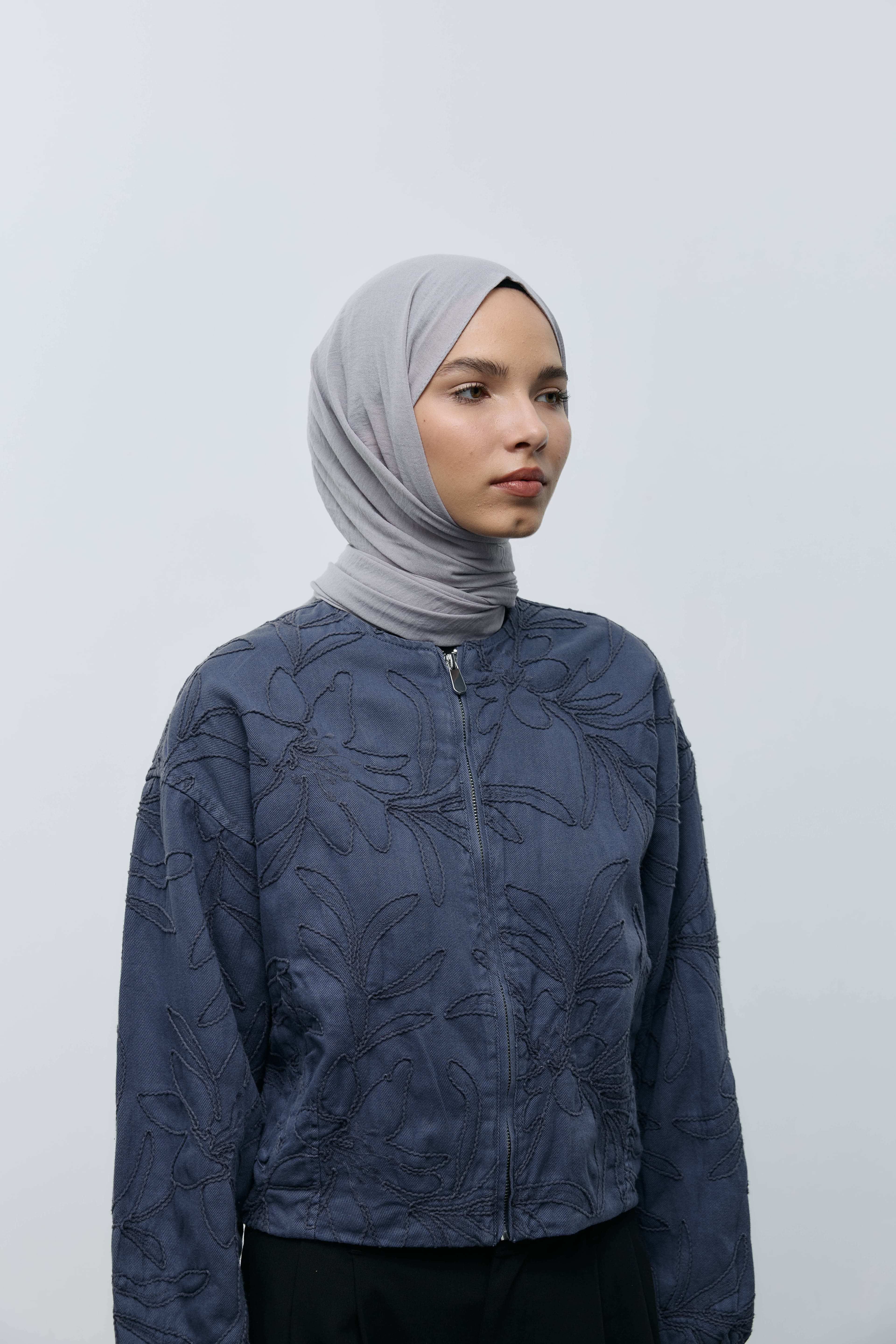 Krash Cotton Shawl - Smoke