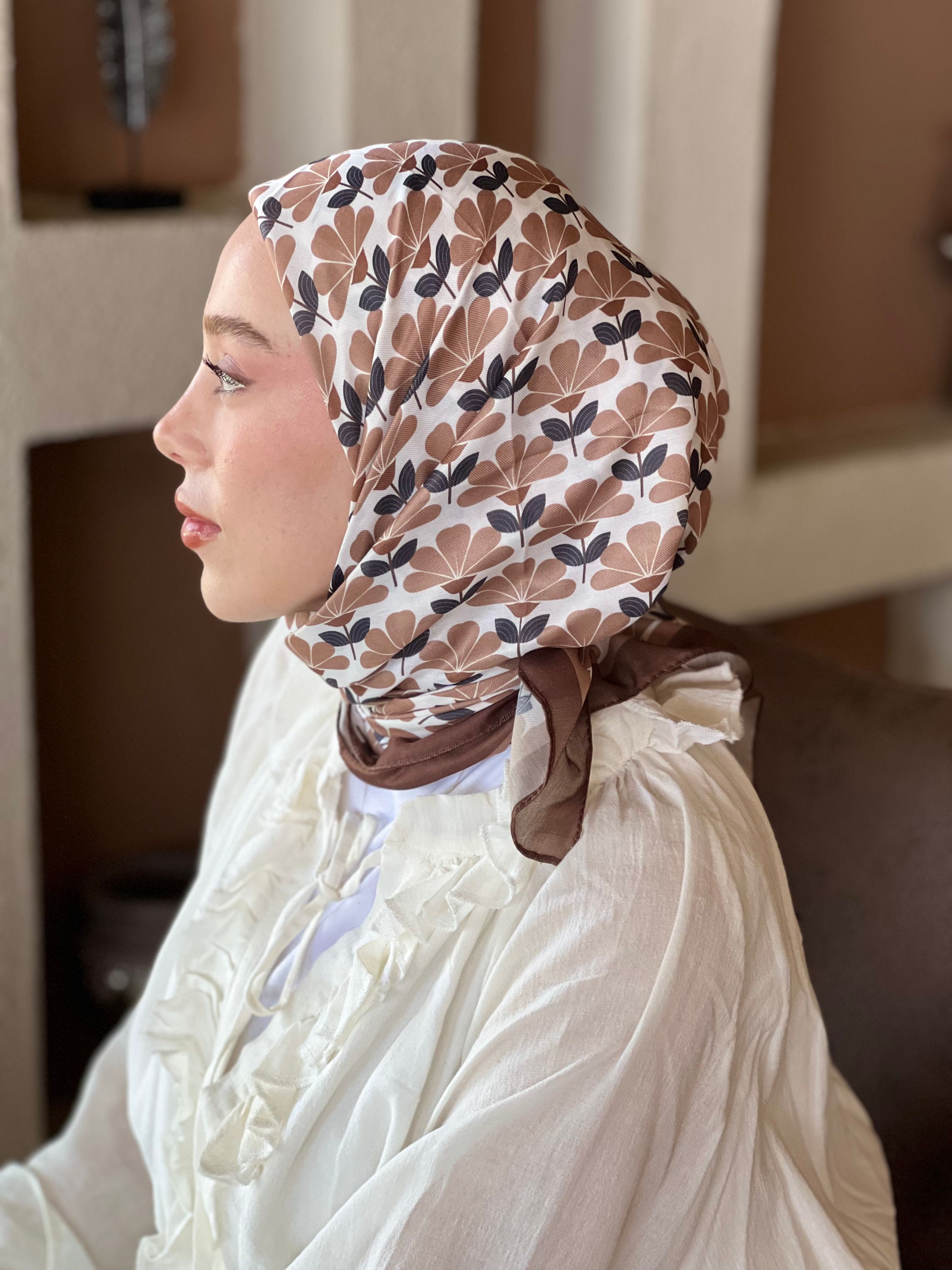 Yonca Desen Pamuk Eşarp - Acı Kahve
