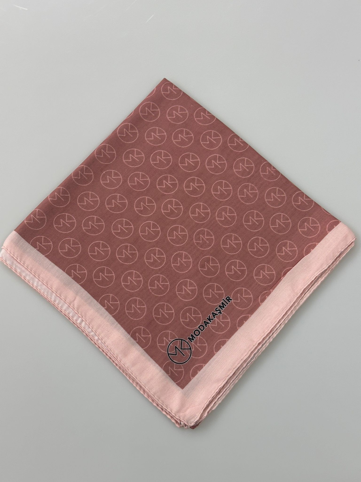 MONOGRAM MK DESEN EŞARP - Pudra