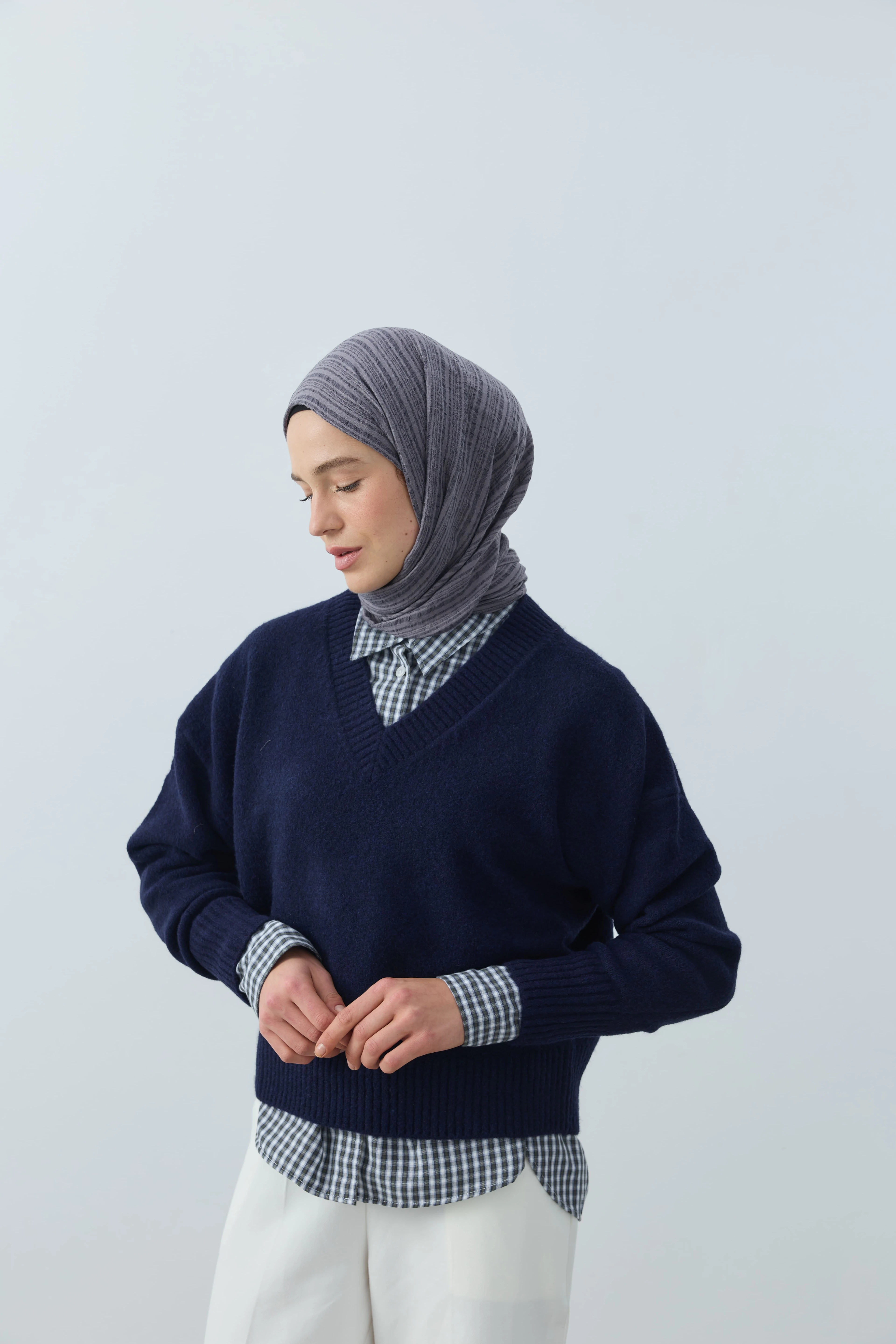 Misto Pamuk Serisi Şal - Antrasit