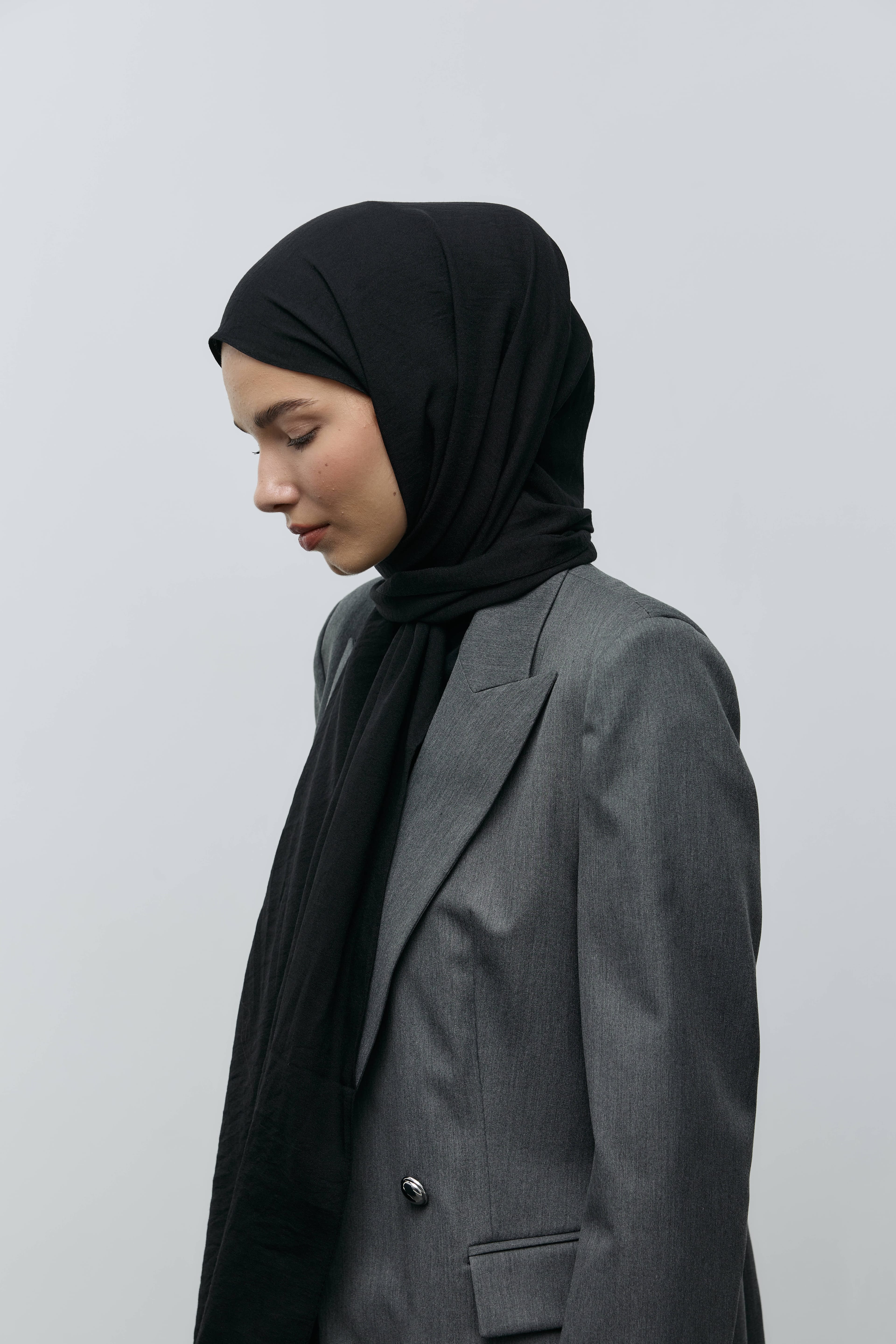 Krash Cotton Shawl - Black